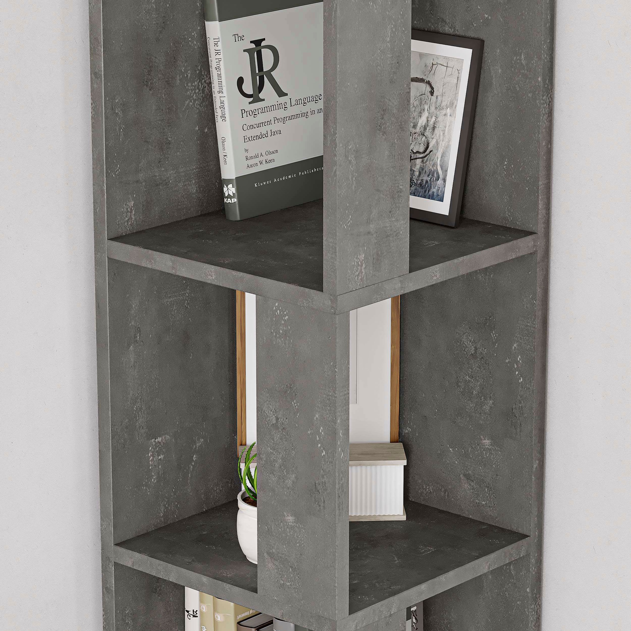 Decortie Bücherregal »Piano Bücherregal«, (Packung), Leichte Montage, Lagerung, Platzsparend