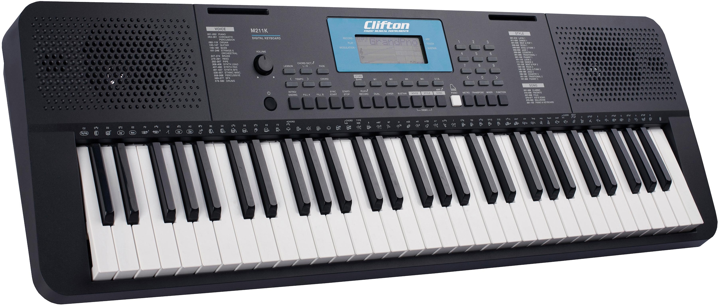 mit Home-Keyboard »M211«, OTTO Grooves online Clifton kaufen 200 | Schlagzeug verschiedenen