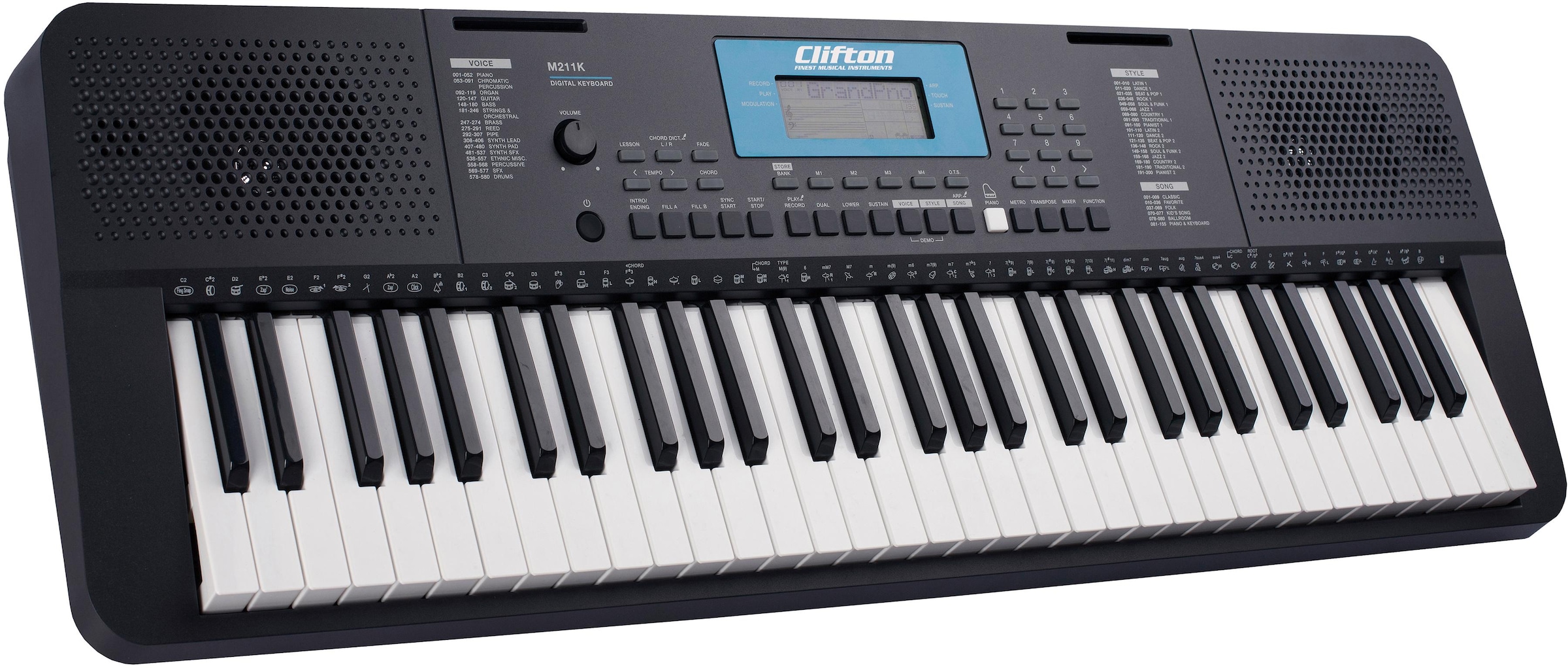 Clifton Home-Keyboard »M211«, mit 200 verschiedenen kaufen online | Grooves Schlagzeug OTTO