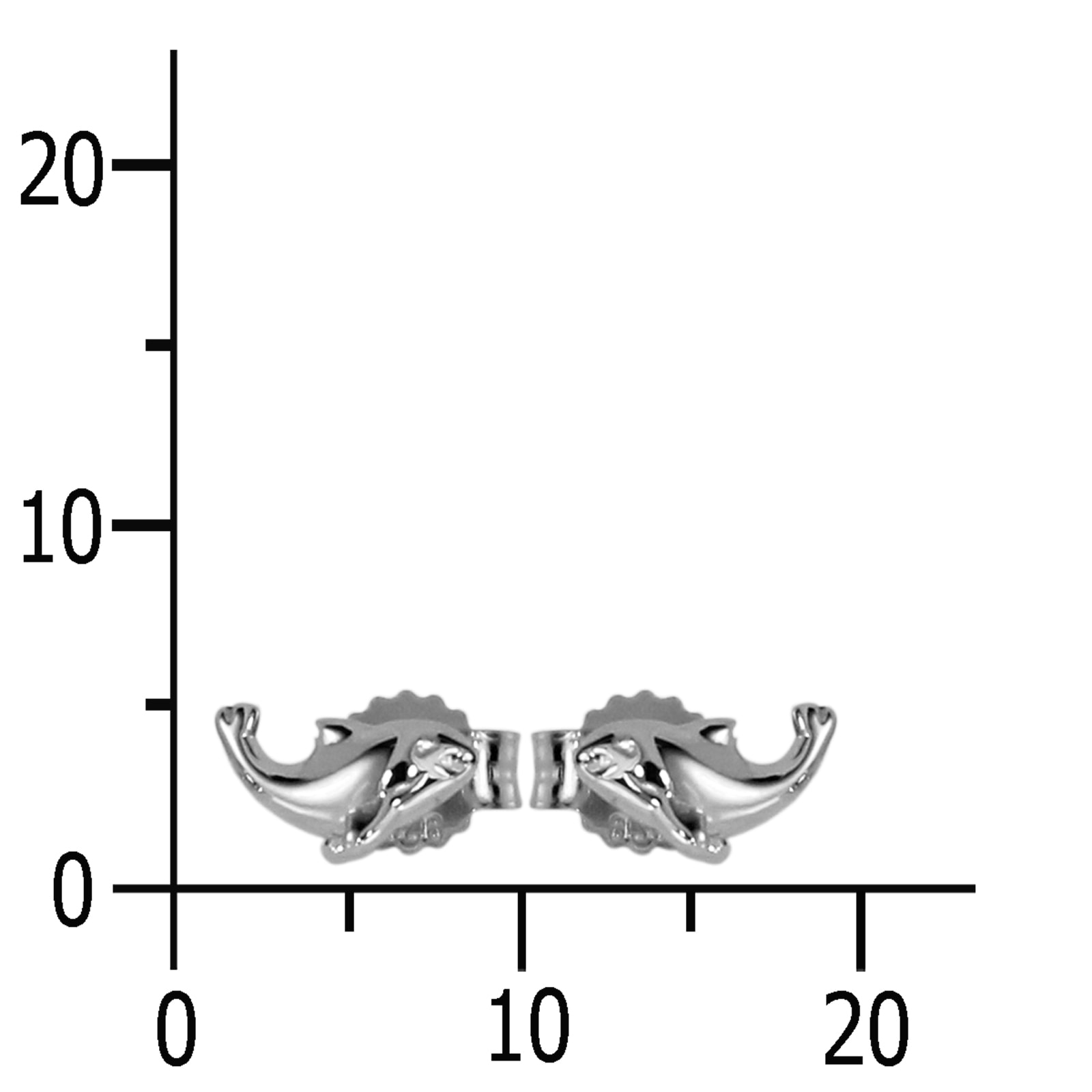 OSTSEE-SCHMUCK Paar Ohrstecker »- Delphin - Silber 925/000 - ,«