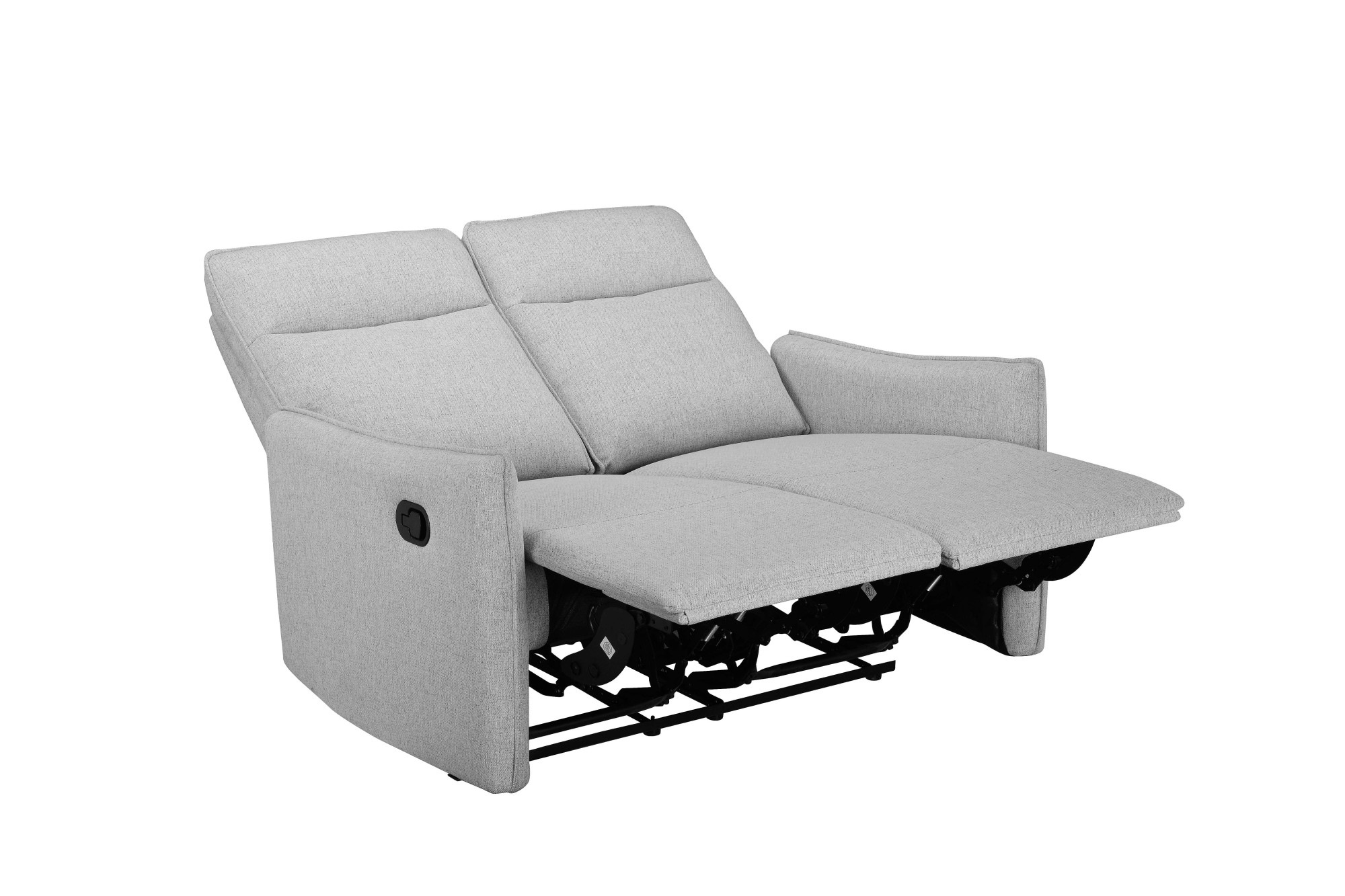 Dorel Home 2-Sitzer »Lugo, Kinosofa mit Reclinerfunktion in Kunstleder und Webstoff«, mit manueller Relaxfunktion in beiden Sitzen