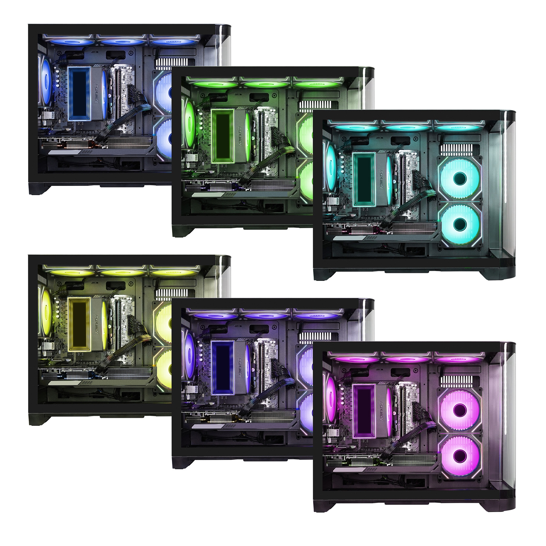 GAMEMAX Gaming-PC »HYPE-M BK 8013 AMD Ryzen 5 9600X 16GB DDR5 1TB SSD RX 9070« Windows 11, DDR5 RAM