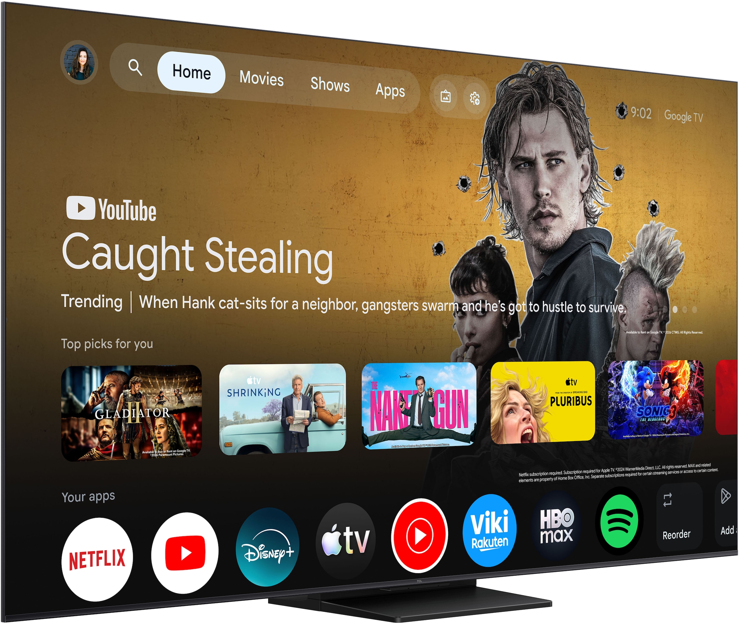 TCL QLED Mini LED-Fernseher »75Q7D ProX1« 189 cm/75 ″