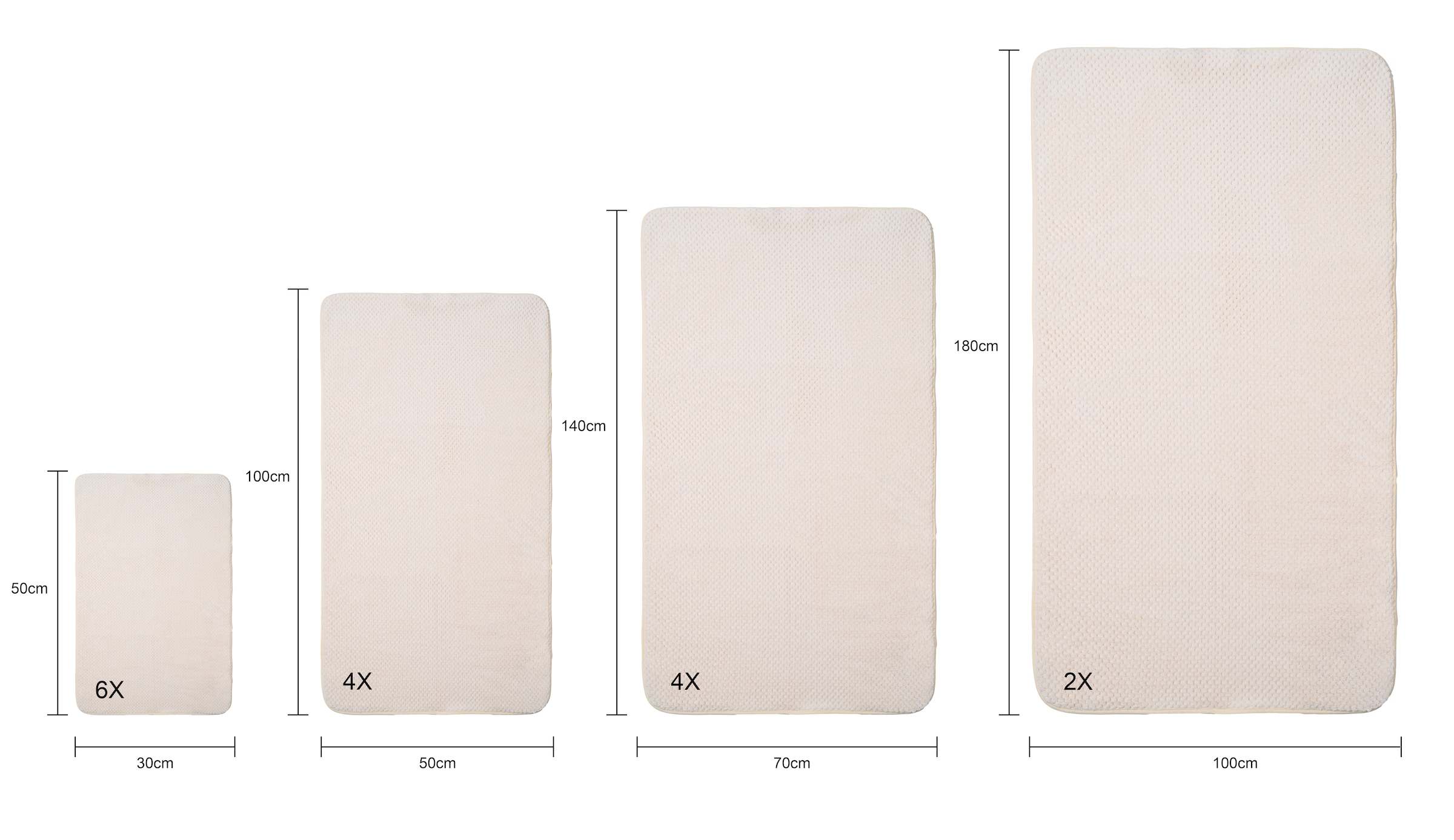 OTTO home Handtücher »Parris, diverse Größen, ideal als Sporthandtuch, Reisehandtuch« sehr leicht, kompakt, schnelltrocknend, Mikrofaser, mit Waffelmuster