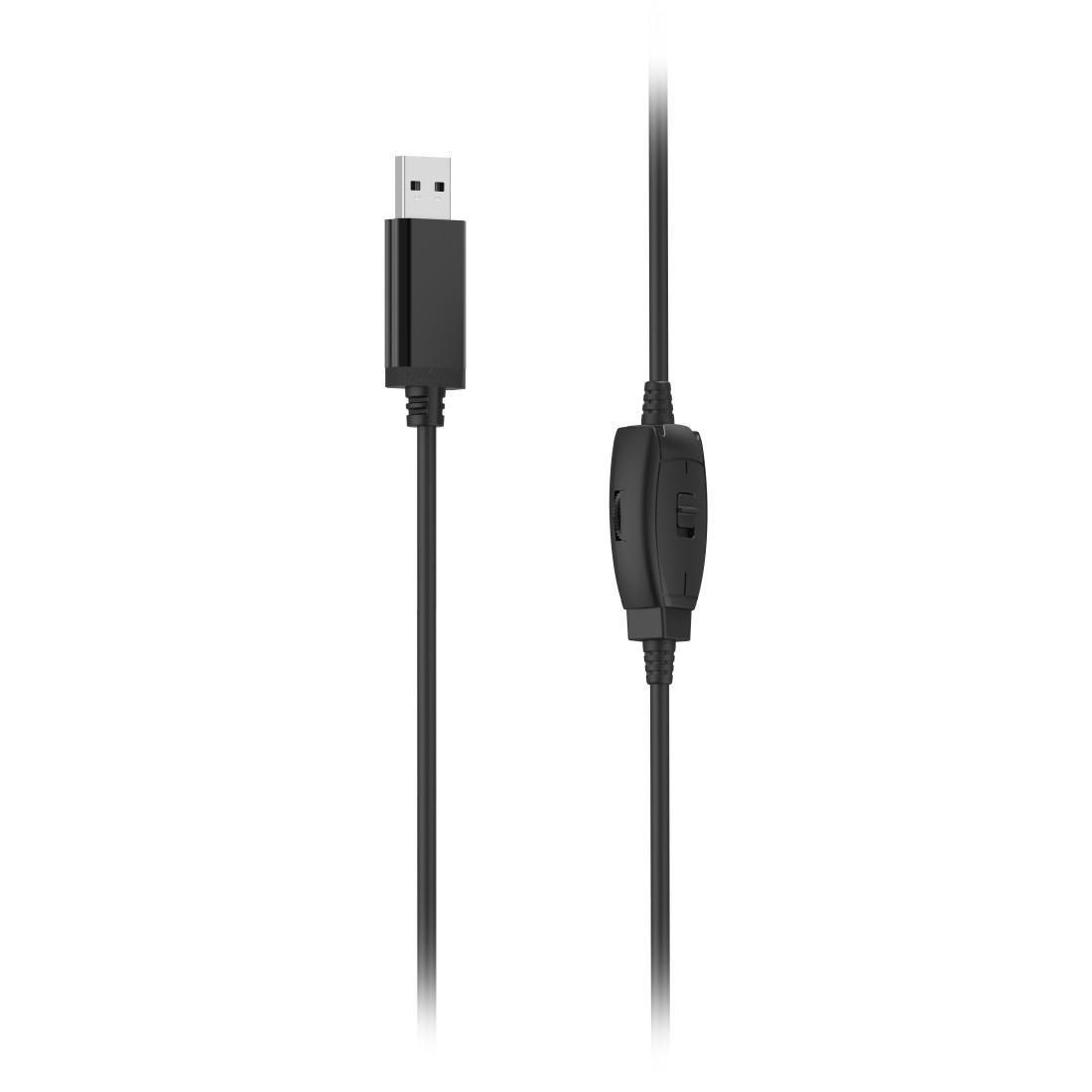 Hama PC-Headset »PC-Office-Headset "HS-USB250 V2", Stereo, Schwarz, USB-Headset«