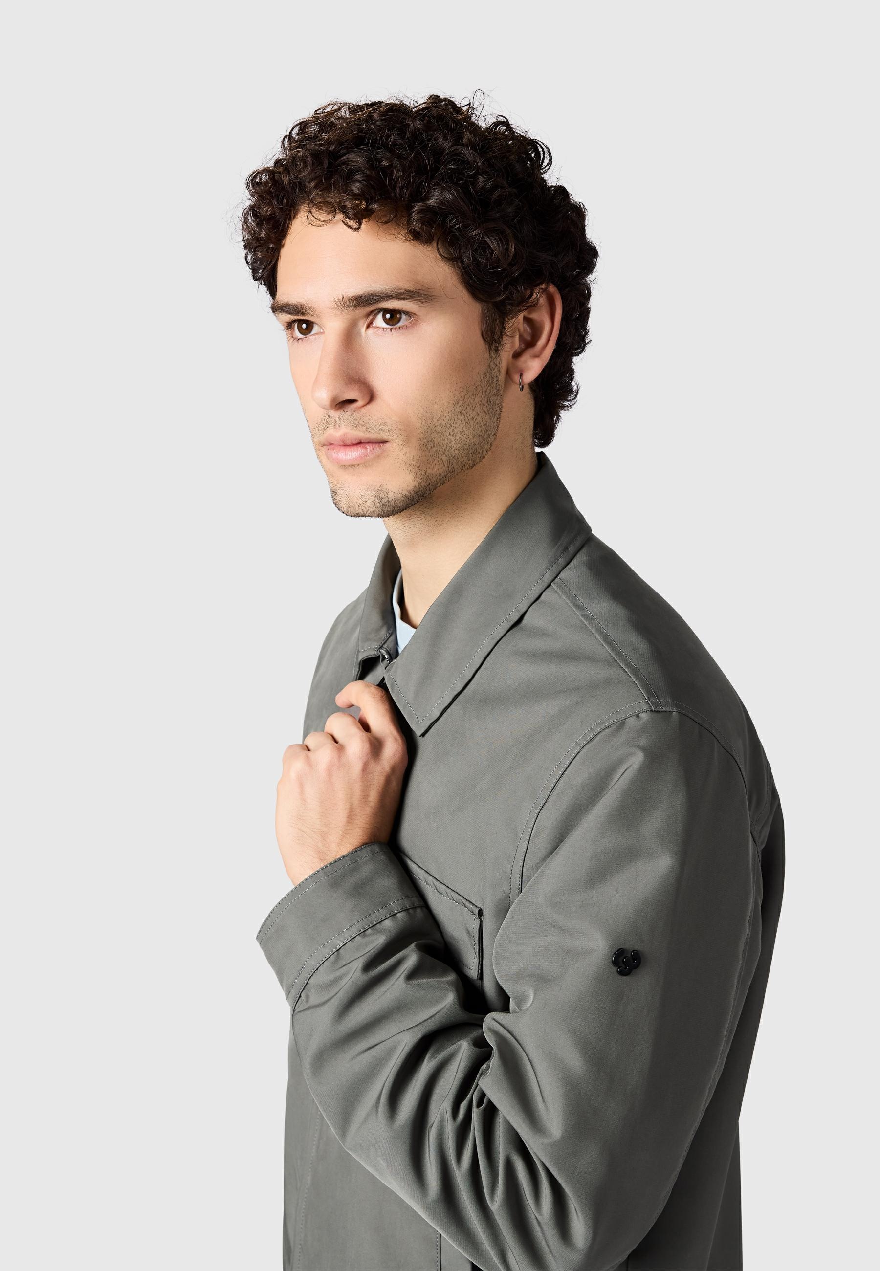 Ragwear Hemdjacke »Outdoorjacke Dyphner YOUMODO« ohne Kapuze Wasserabweisende Übergangsjacke mit Hemdkragen