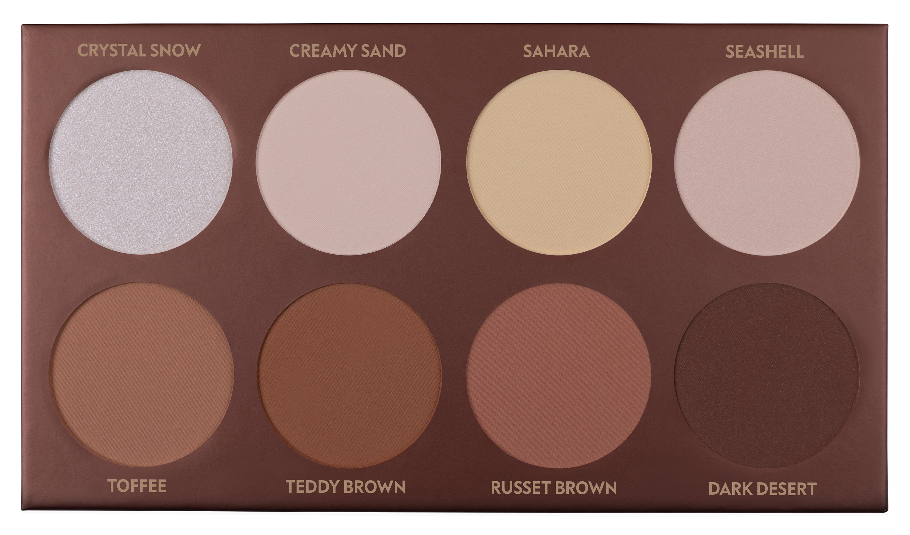 Luvia Cosmetics Contouring-Palette »Essential Contouring Shades Vol. 1« 8 Farben in braun