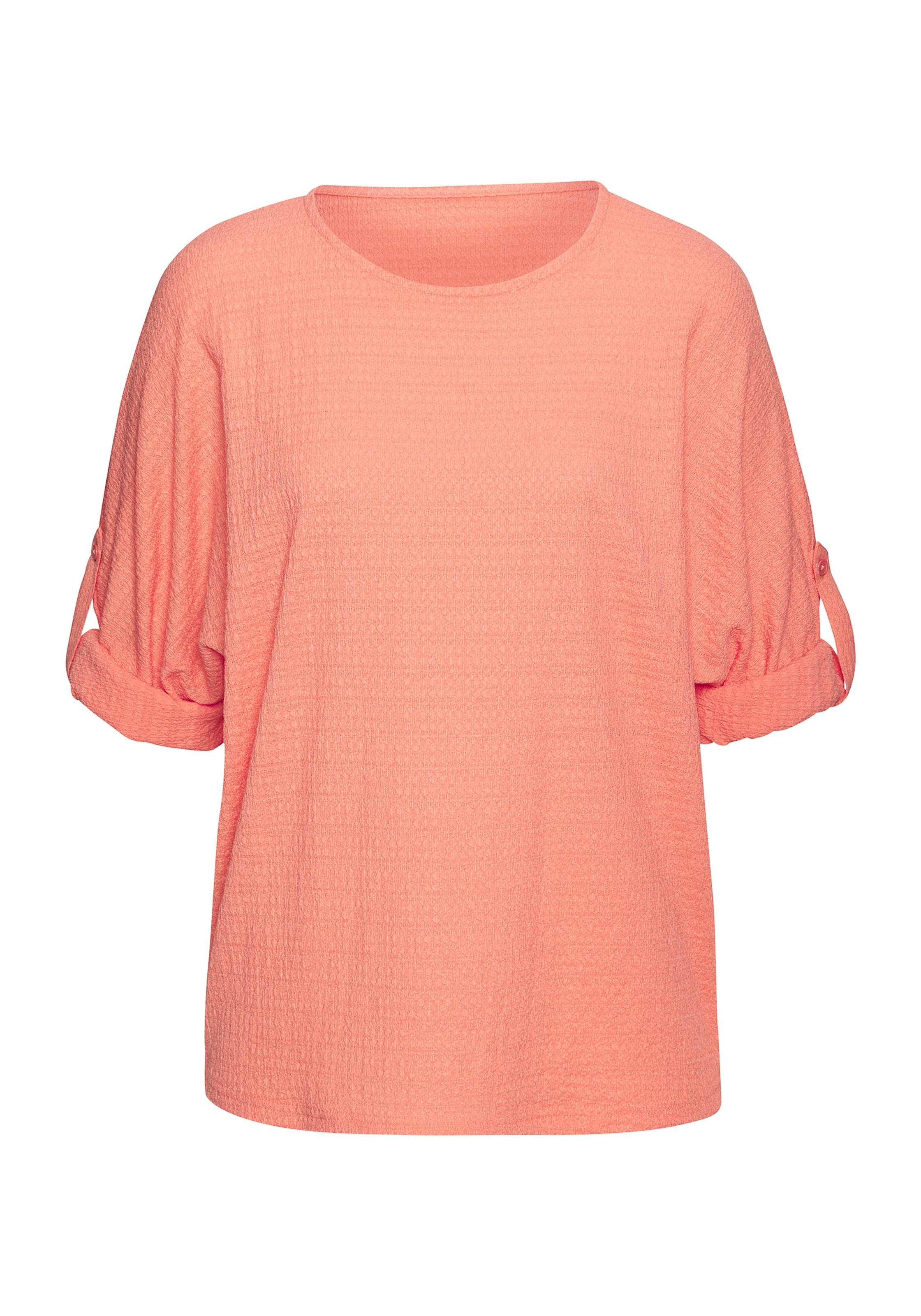 Vivance 2-in-1-Shirt »zum Krempeln«, aus bügelfreier Crêpe-Qualität