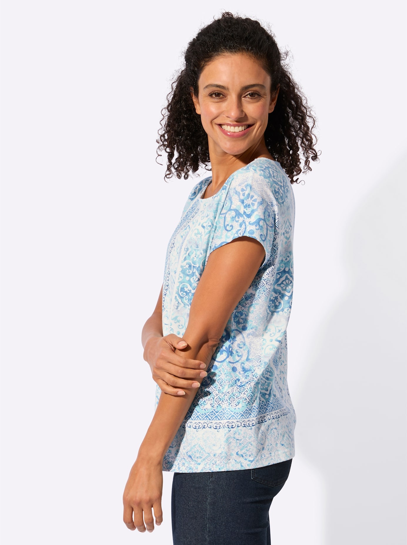 Inspirationen Kurzarmshirt »Druck-Shirt« 1 tlg.