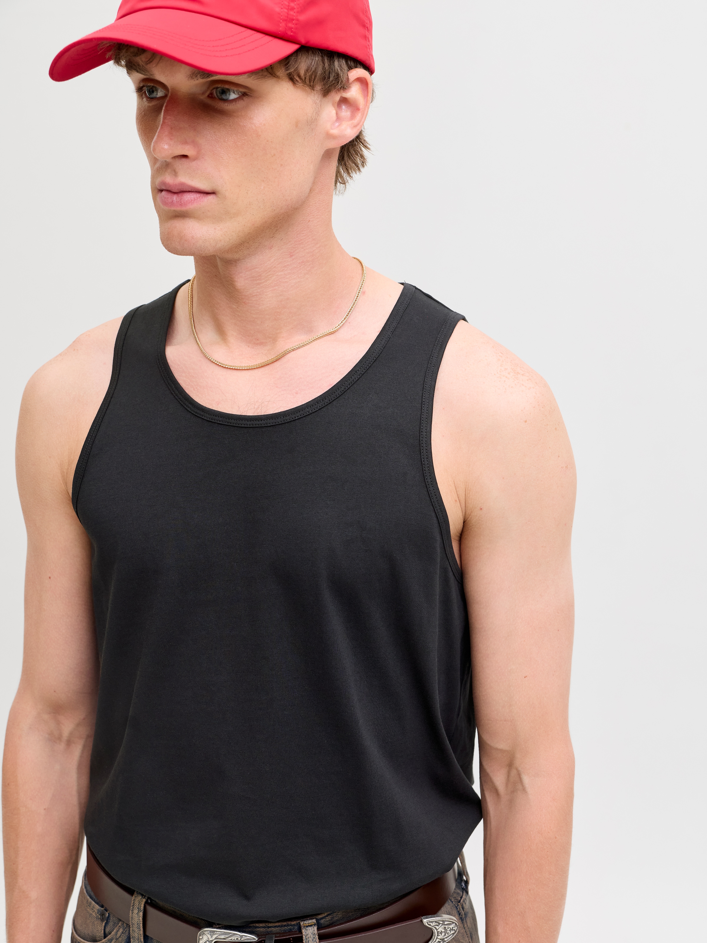 Jack & Jones Muscleshirt »JJEORGANIC BASIC TANKTOP NOOS« Baumwolle, Rundhalsausschnitt