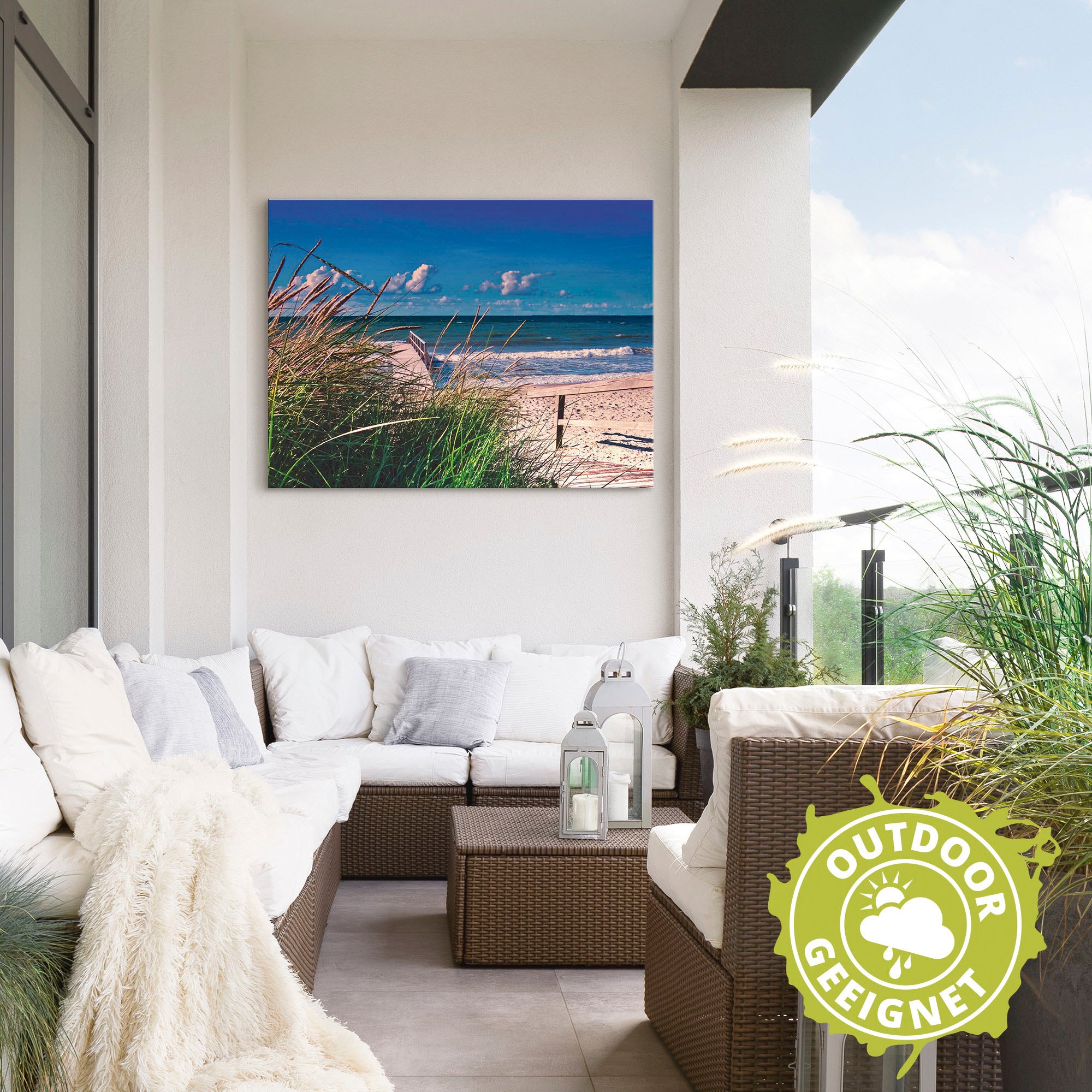 Artland Wandbild »Ostsee Impression Heiligenhafen«, Strand, (1 St.), als Alubild, Outdoorbild, Leinwandbild, Wandaufkleber, versch. Größen
