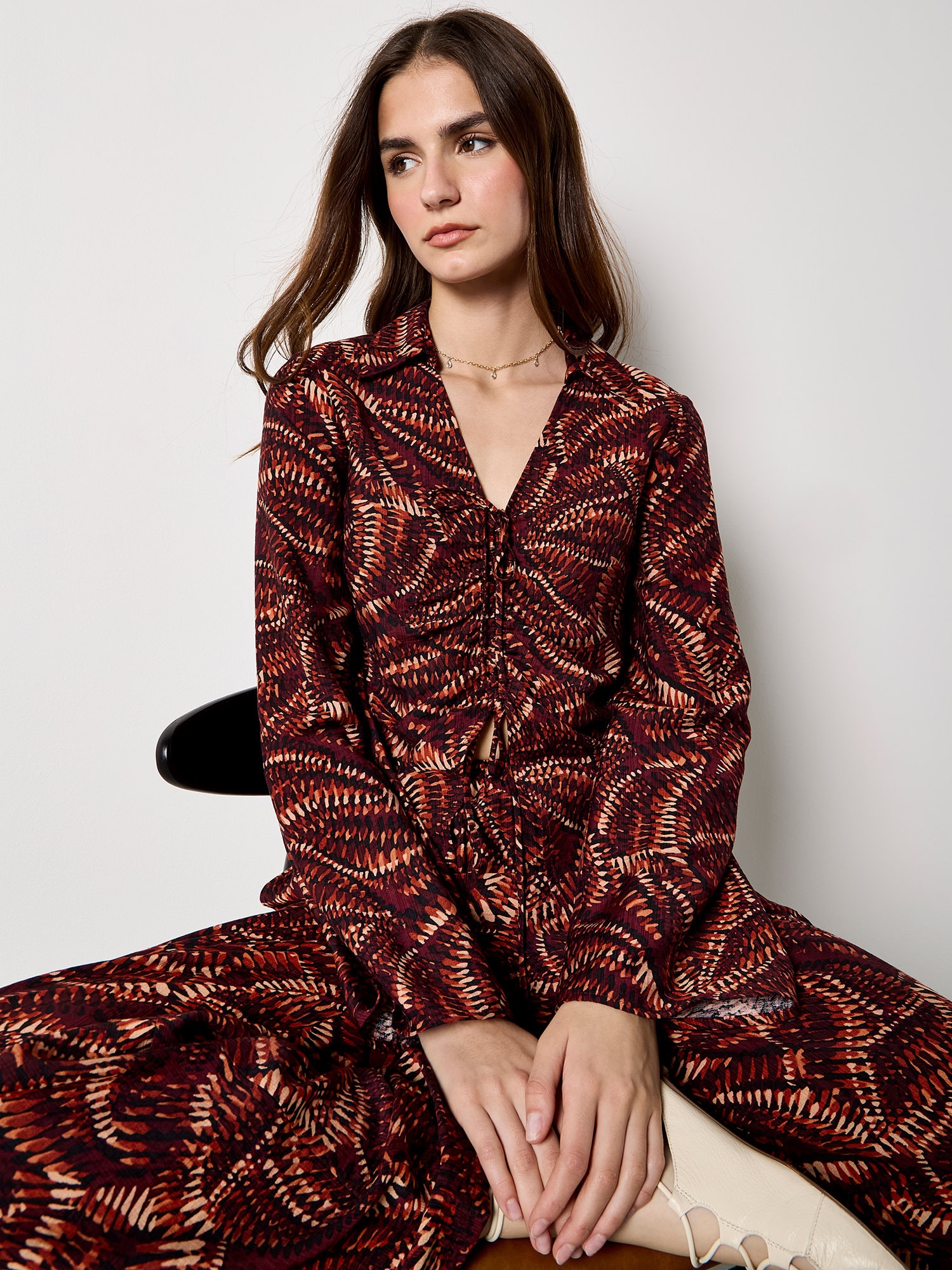 Apricot Klassische Bluse »Bluse« mit abstraktem Print
