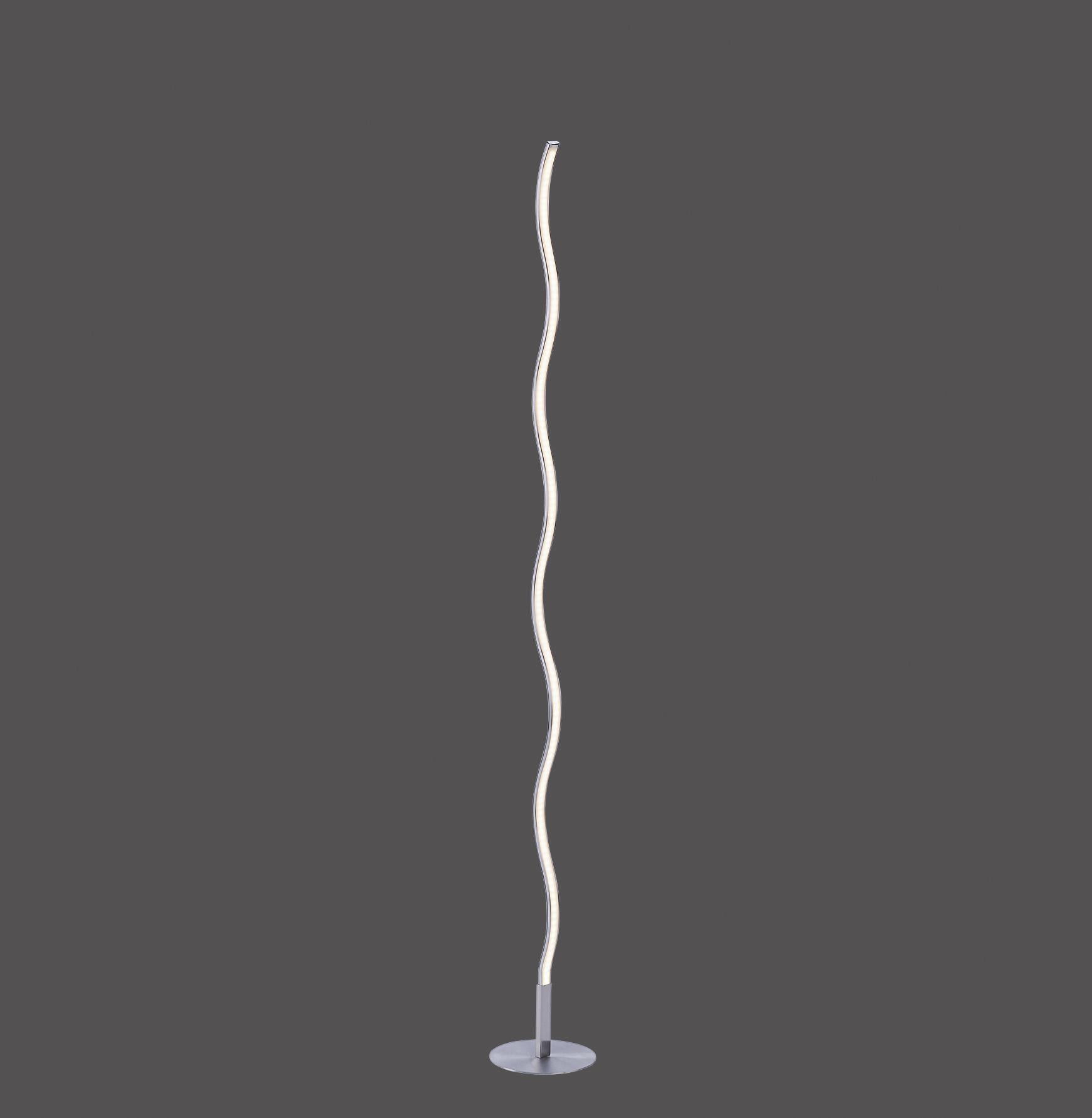 JUST LIGHT Stehlampe »WAVE«, 1 flammig, Leuchtmittel LED-Board | LED fest integriert, Fußschalter