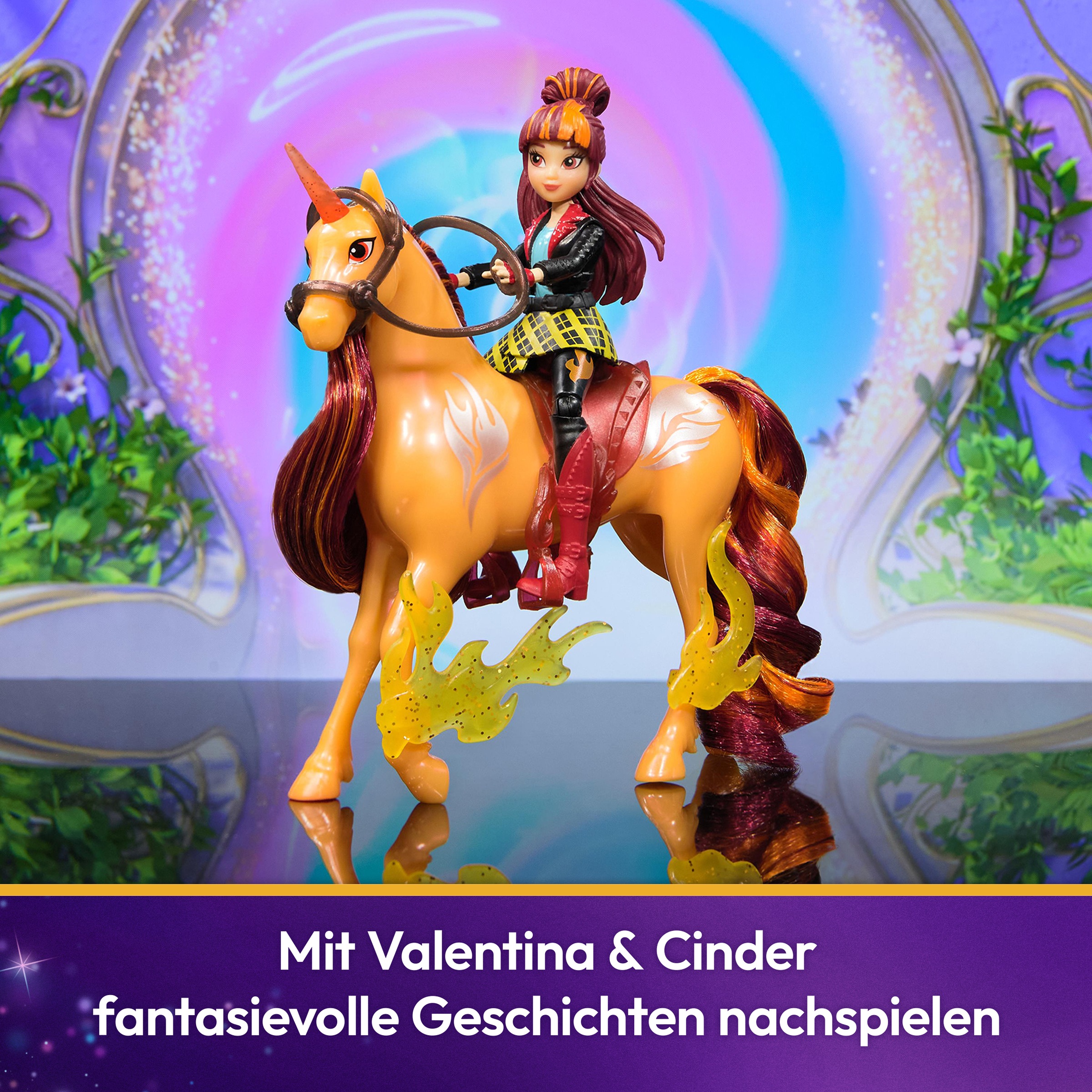 Spin Master Anziehpuppe »Unicorn Academy - Valentina und Einhorn Cinder Set«