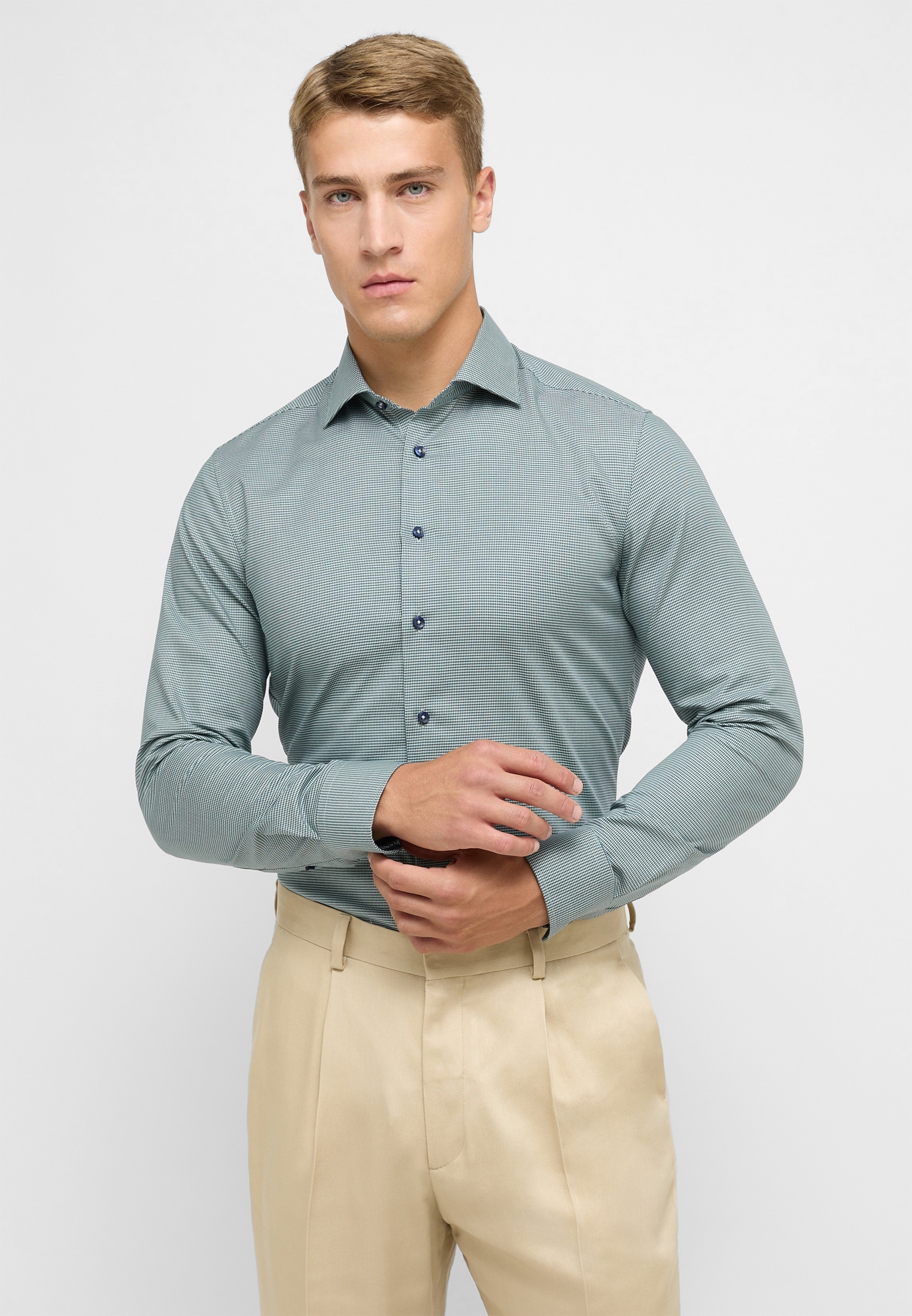 Eterna Langarmhemd »SLIM FIT« NON IRON (bügelfrei)