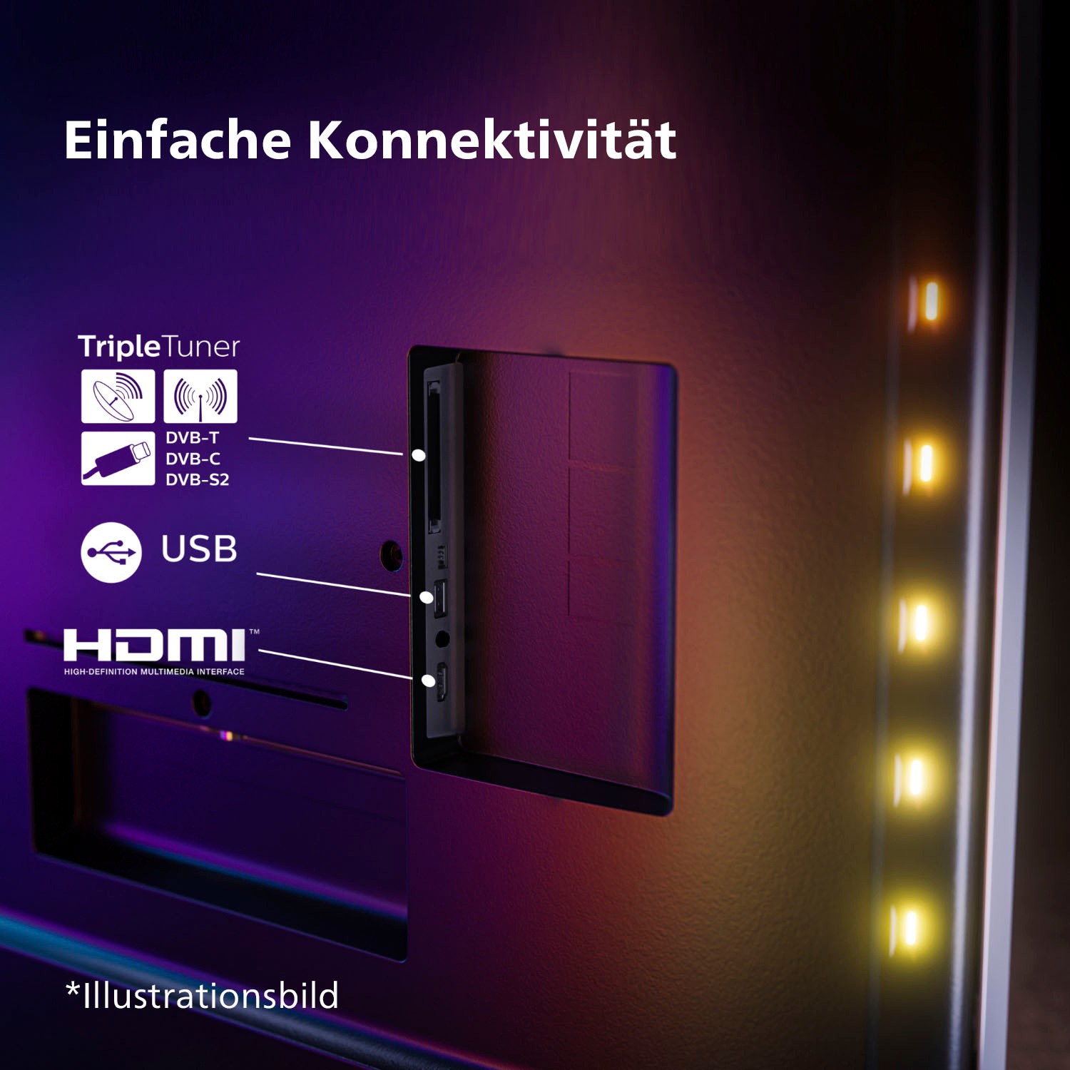 Philips LED-Fernseher »85PUS8808/12«, 4K Ultra HD, Android TV-Google TV-Smart-TV
