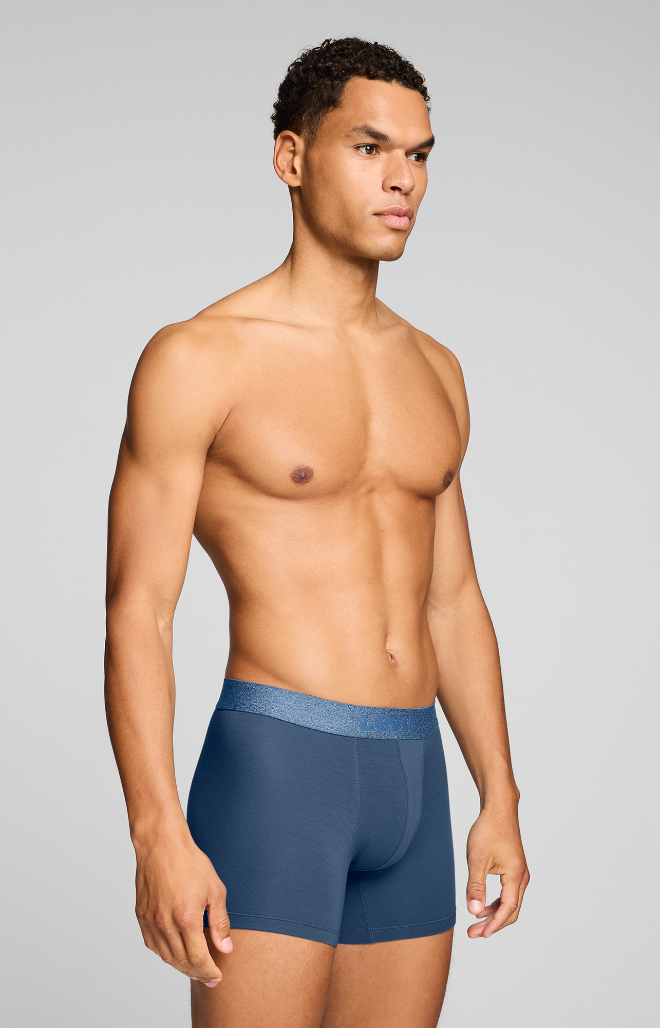Levi's® Boxer »LEVIS MEN MEL WB BOXER BRIEF« 3er Pack,  ohne Eingriff, tonaler Logobund, elastisch, Cotton-Mix