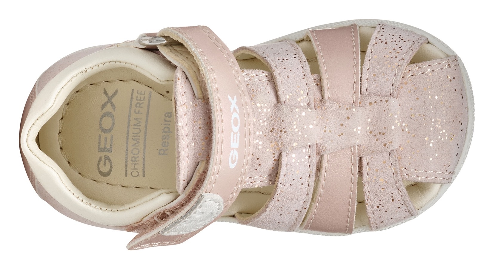 Geox Lauflernschuh »B SANDAL MACCHIA GIR«, Glitzerschuh, Festtagsschuh, Sandale mit Glitzer