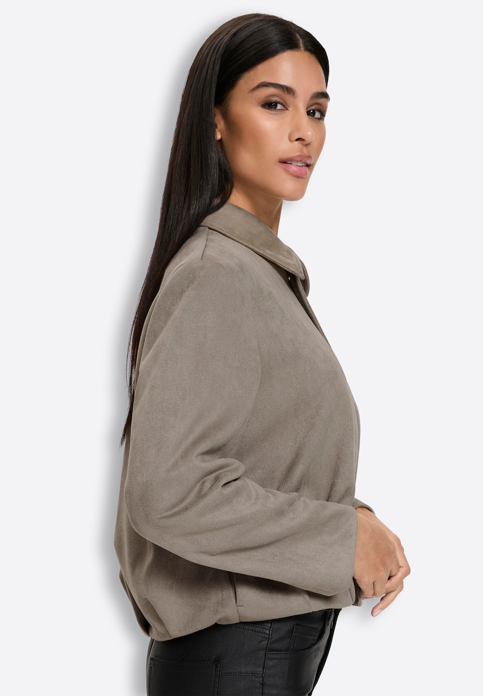 heine Blusenblazer »Lederimitat-Blazer Lederimitat-Blazer«