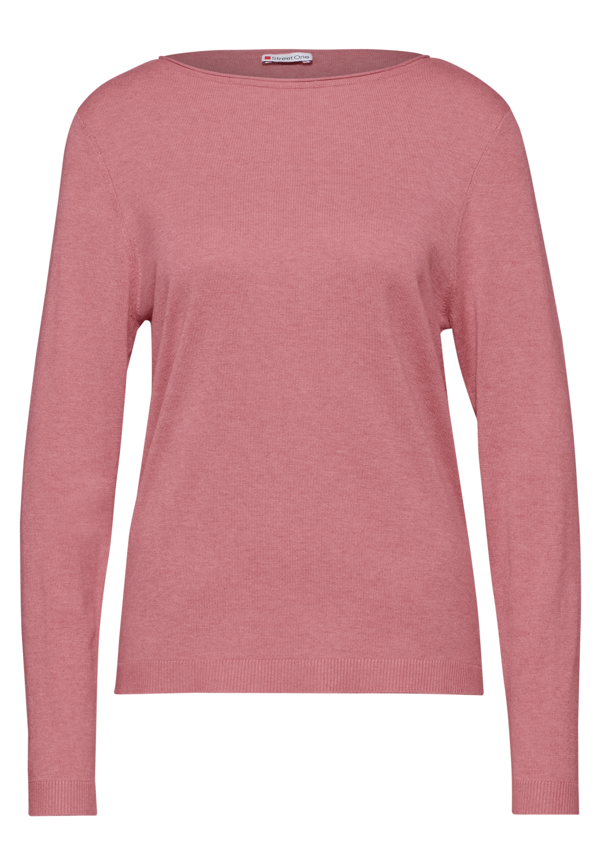 STREET ONE Strickpullover, mit Rollsaum am Ausschnitt