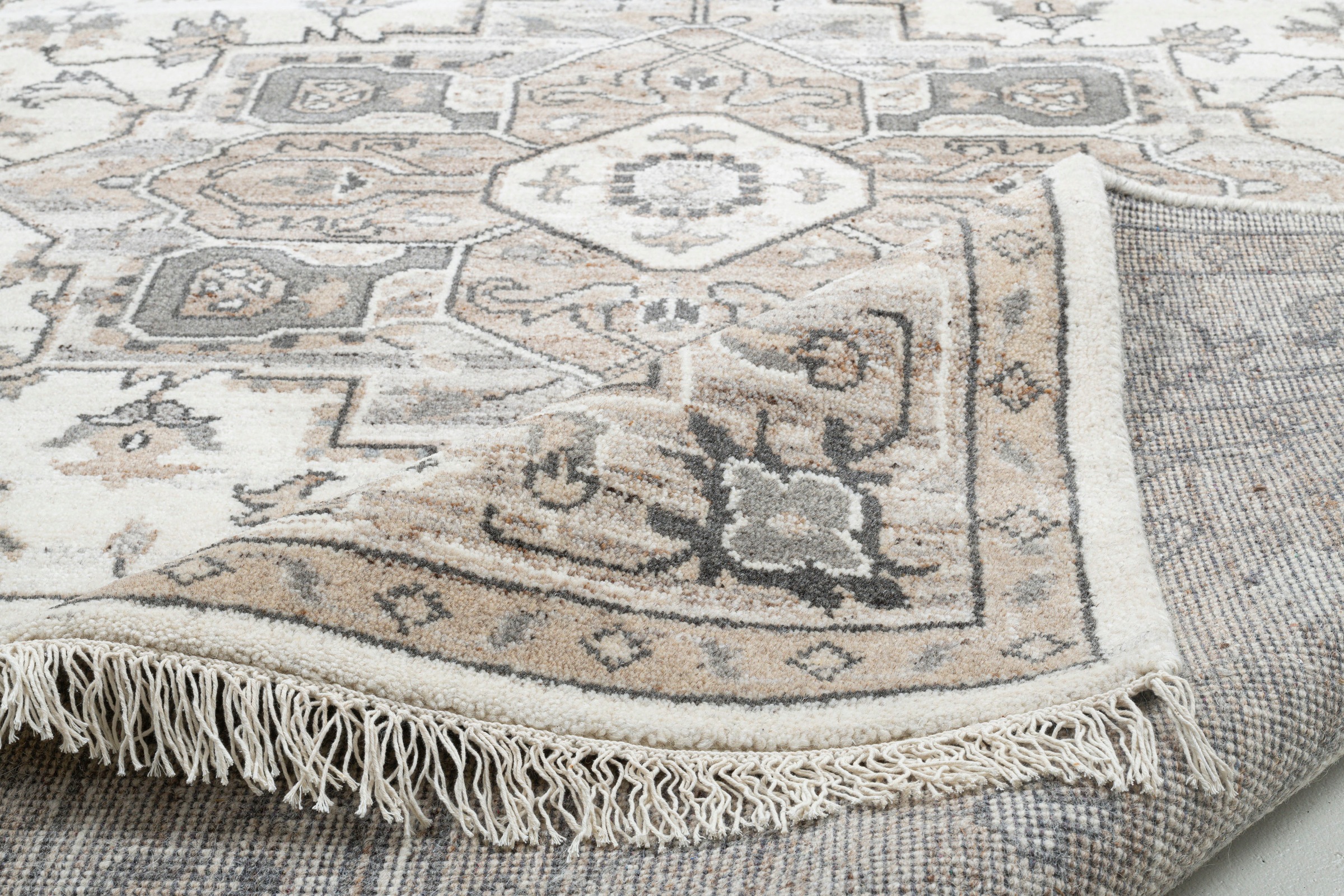 THEKO Wollteppich »Versian 877«, rechteckig, 10 mm Höhe, handgeknüpft, reine Wolle, orientalisches Design