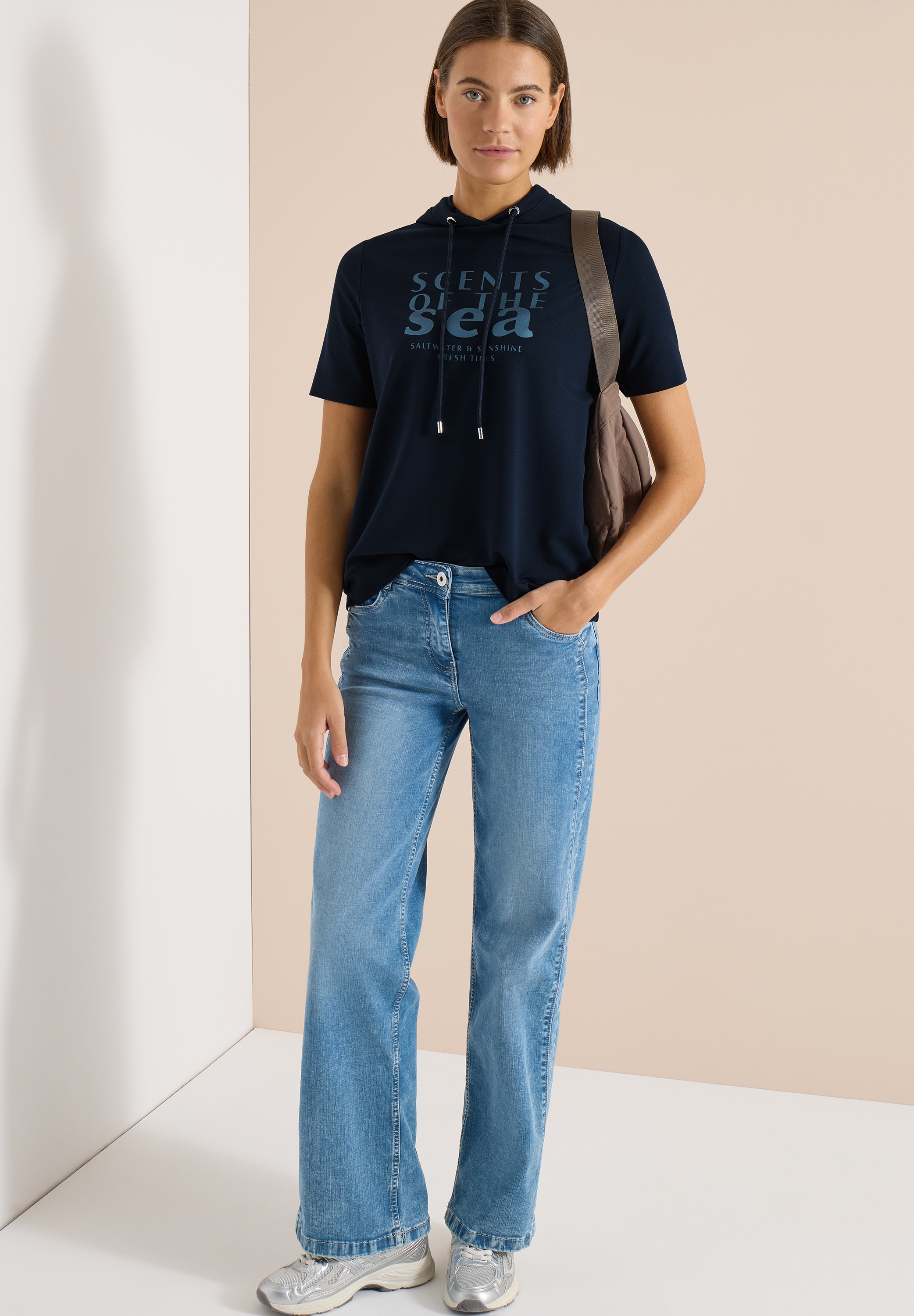 Cecil Kapuzenshirt mit Schriftzug