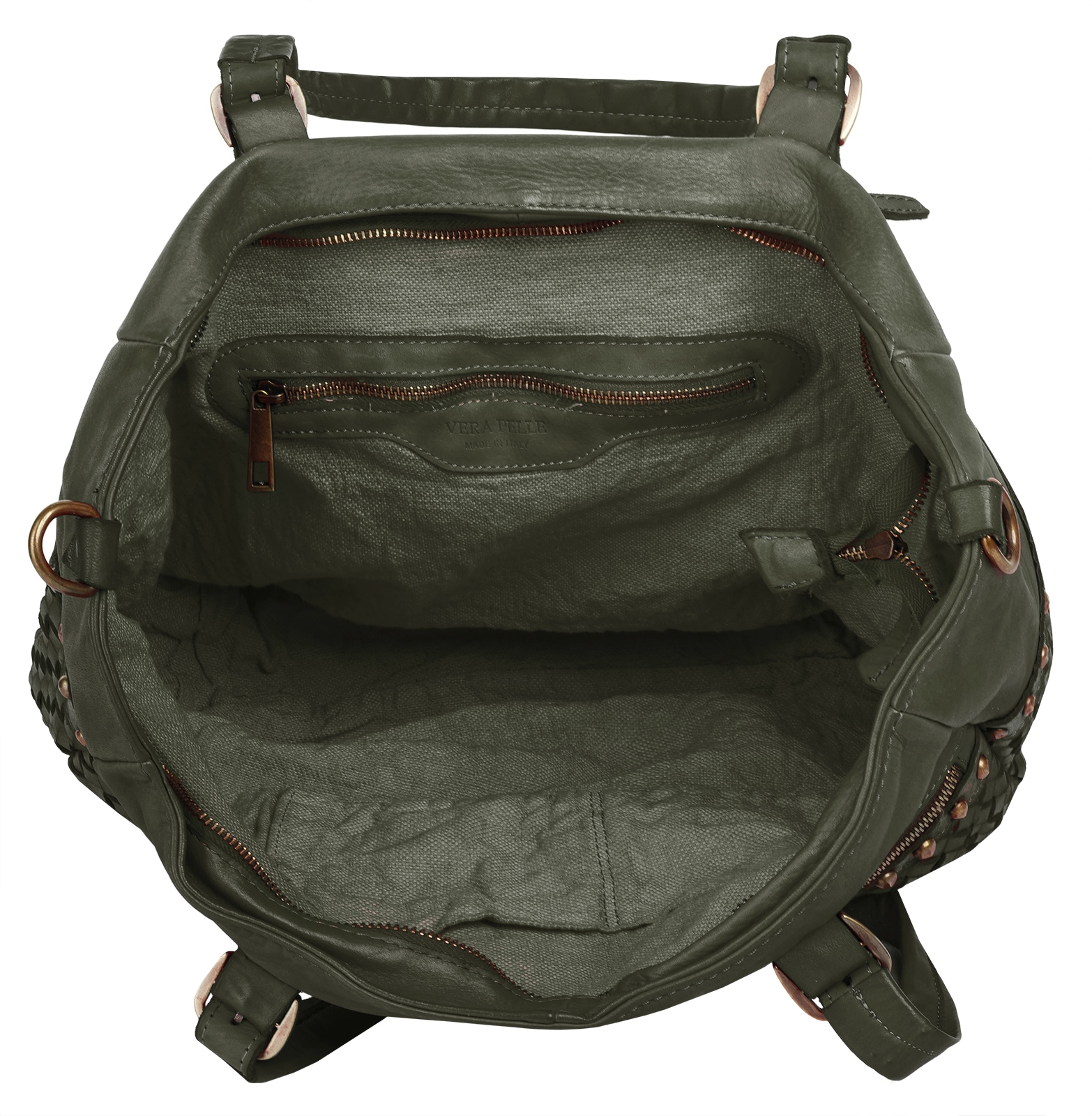 Samantha Look Shopper echt Leder, Made in Italy