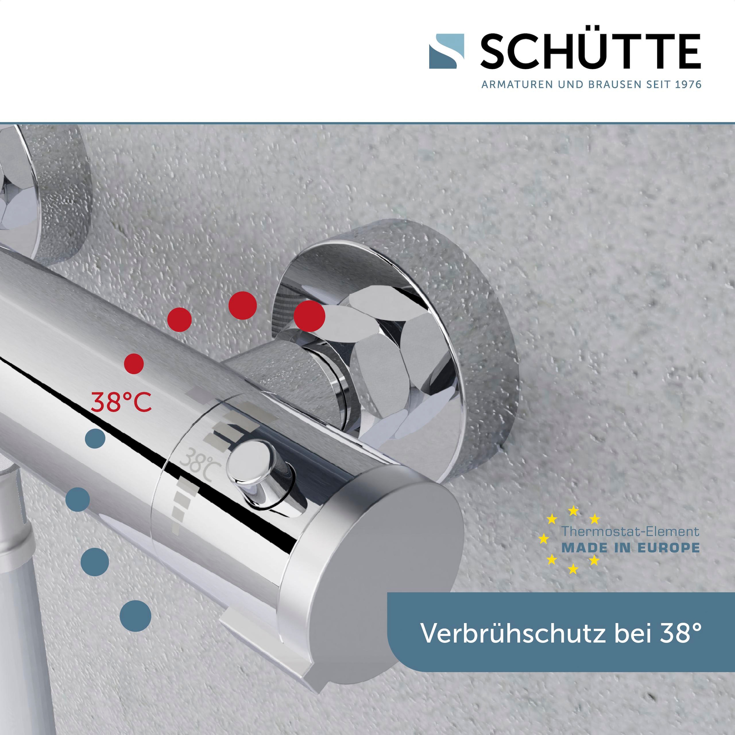 Schütte Duscharmatur »London«, mit Thermostat, Mischbatterie Dusche, Duschthermostat