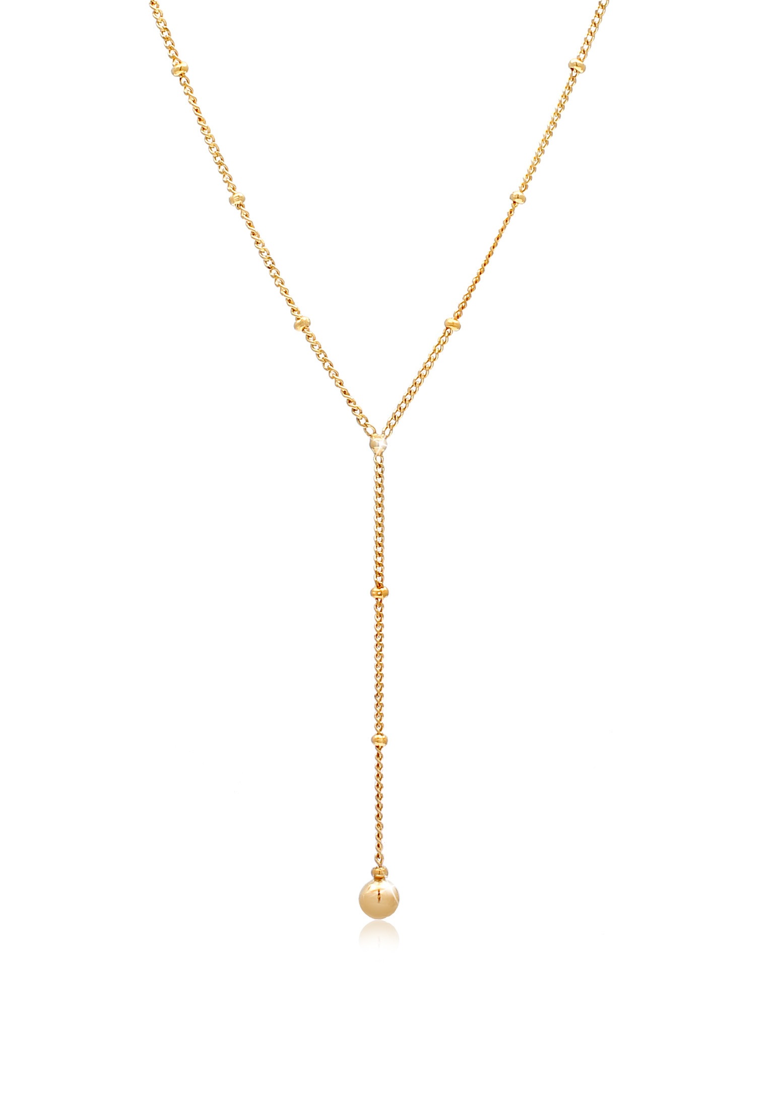 Elli Choker »Halskette Choker Y-kette Kugelkette Basic 925 Silber«