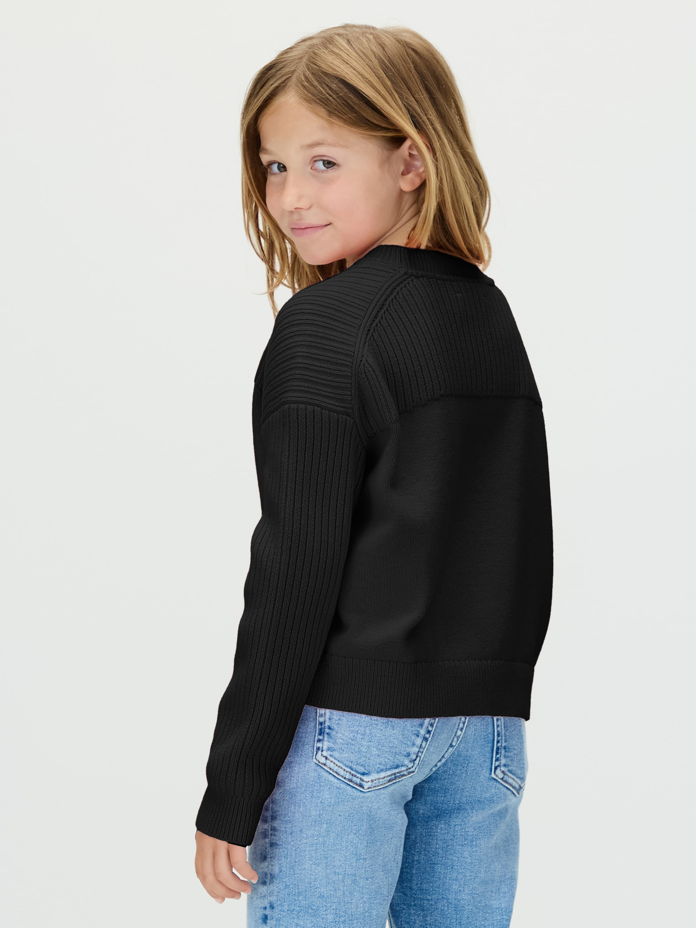 Calvin Klein Jeans Strickpullover »MONOLOGO CN SWEATER«, für Kinder bis 16 Jahre, Logo-Stickerei