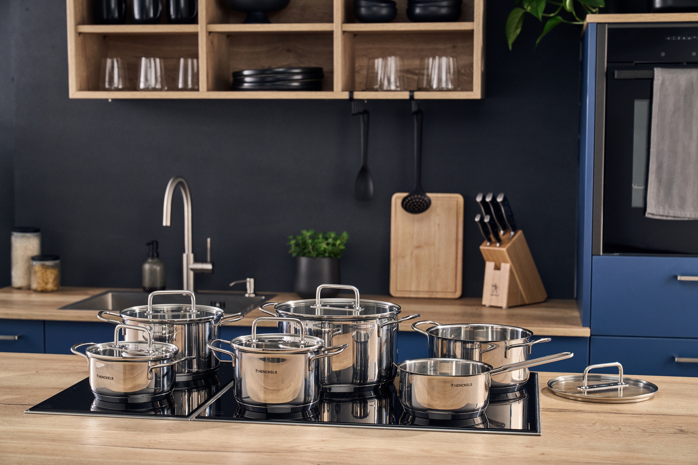 HENCKELS by ZWILLING Topf-Set »Fall« Set, 11 tlg. Edelstahl