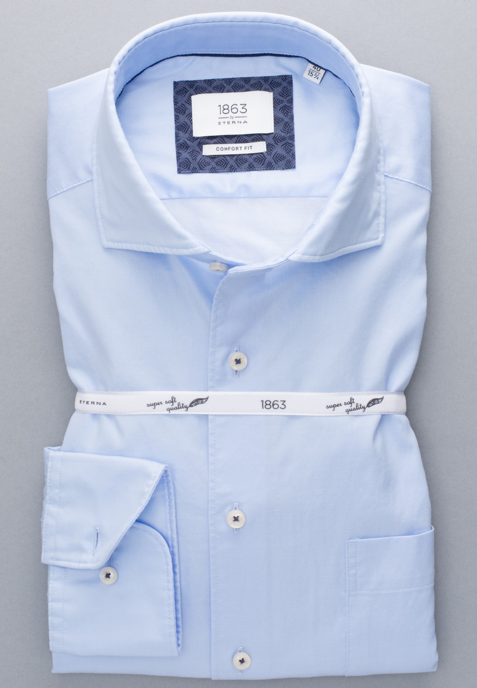 Eterna Langarmhemd »COMFORT FIT«, EASY IRON (bügelleicht)