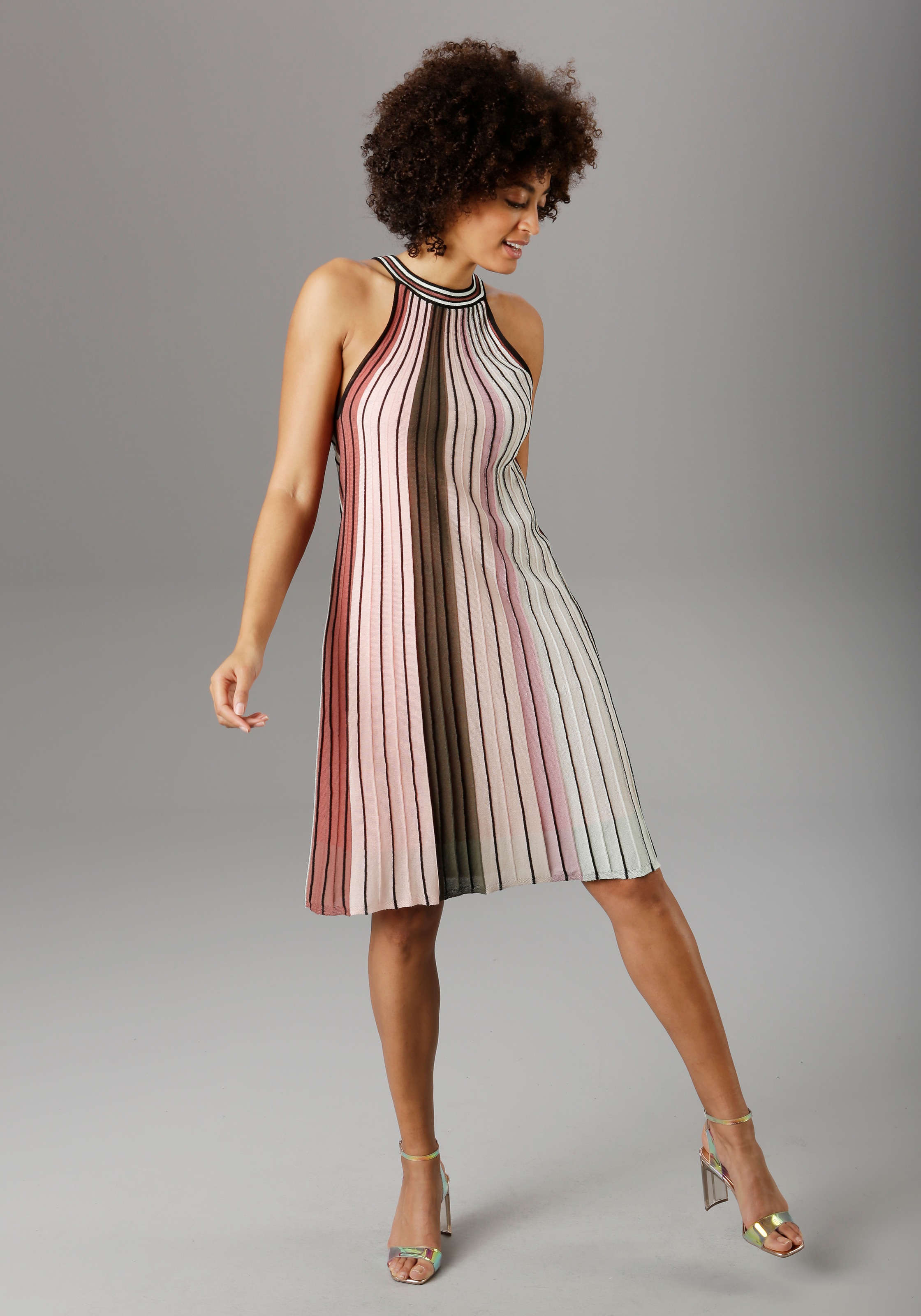 Aniston SELECTED Partykleid, im modischen Streifen - NEUE KOLLEKTON