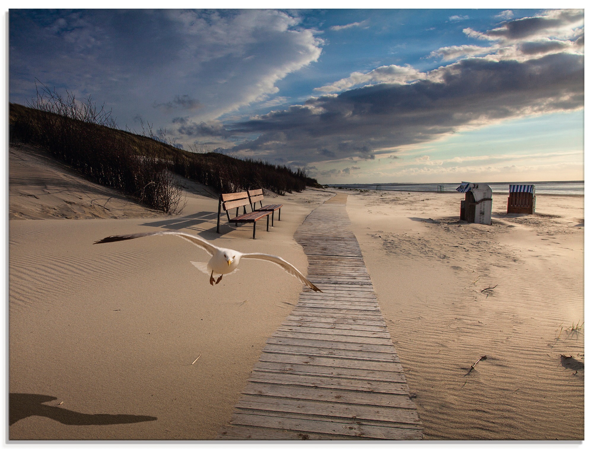 Artland Glasbild »Strandimpressionen«, Strand, (1 St.)