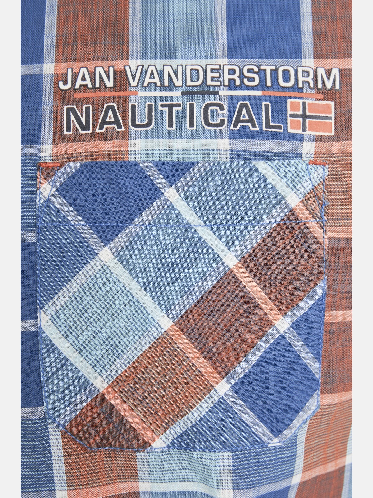 Jan Vanderstorm Karohemd »Kurzarmhemd MALMFINN«, (1 tlg.), mit nautischen Motiven