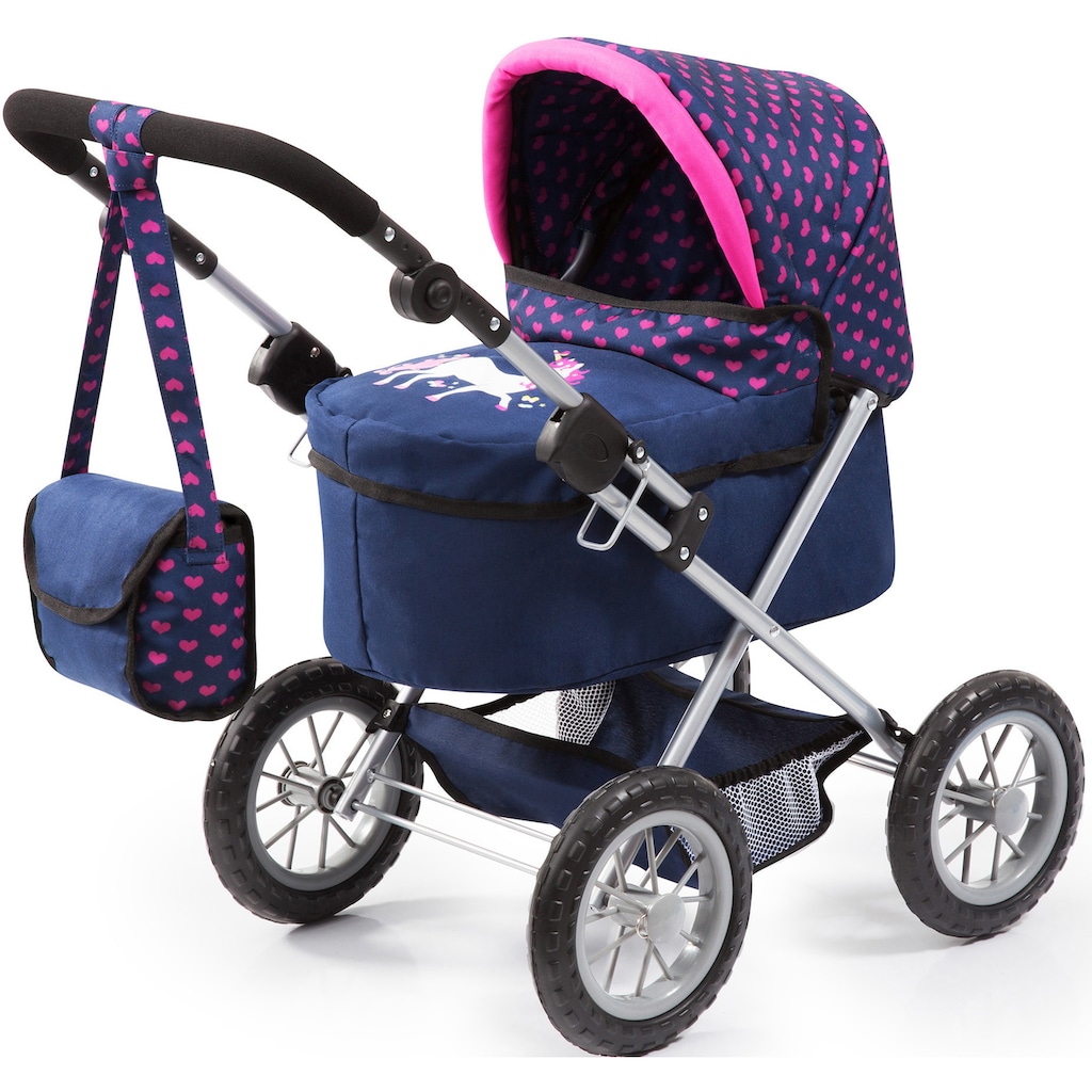 Bayer Puppenwagen »Trendy, blau/Einhorn«