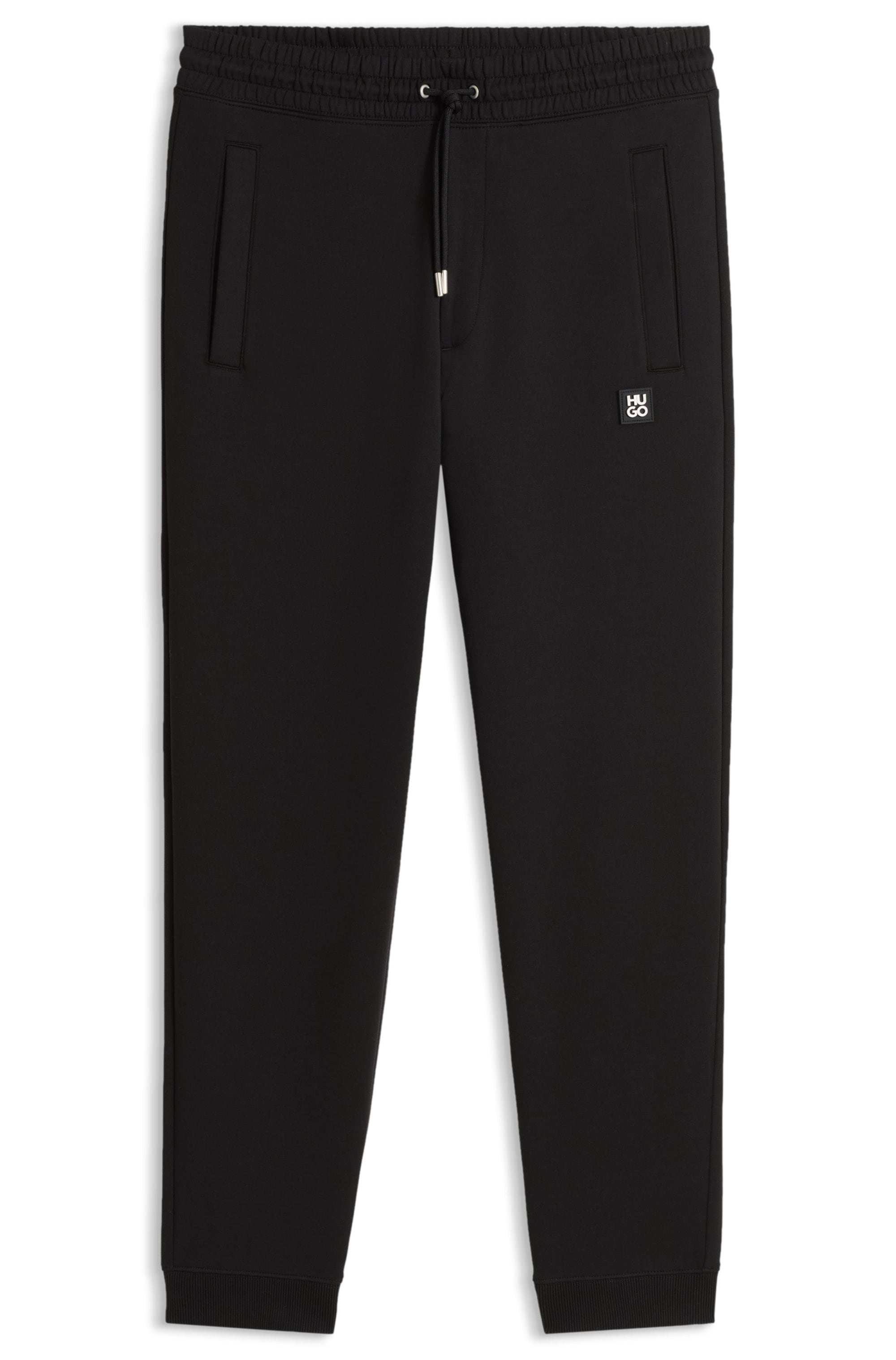 HUGO Sweathose »Dimacs Metal Logo«  elastischer Bund mit Kordel, Relaxed Fit, Premium Interlock