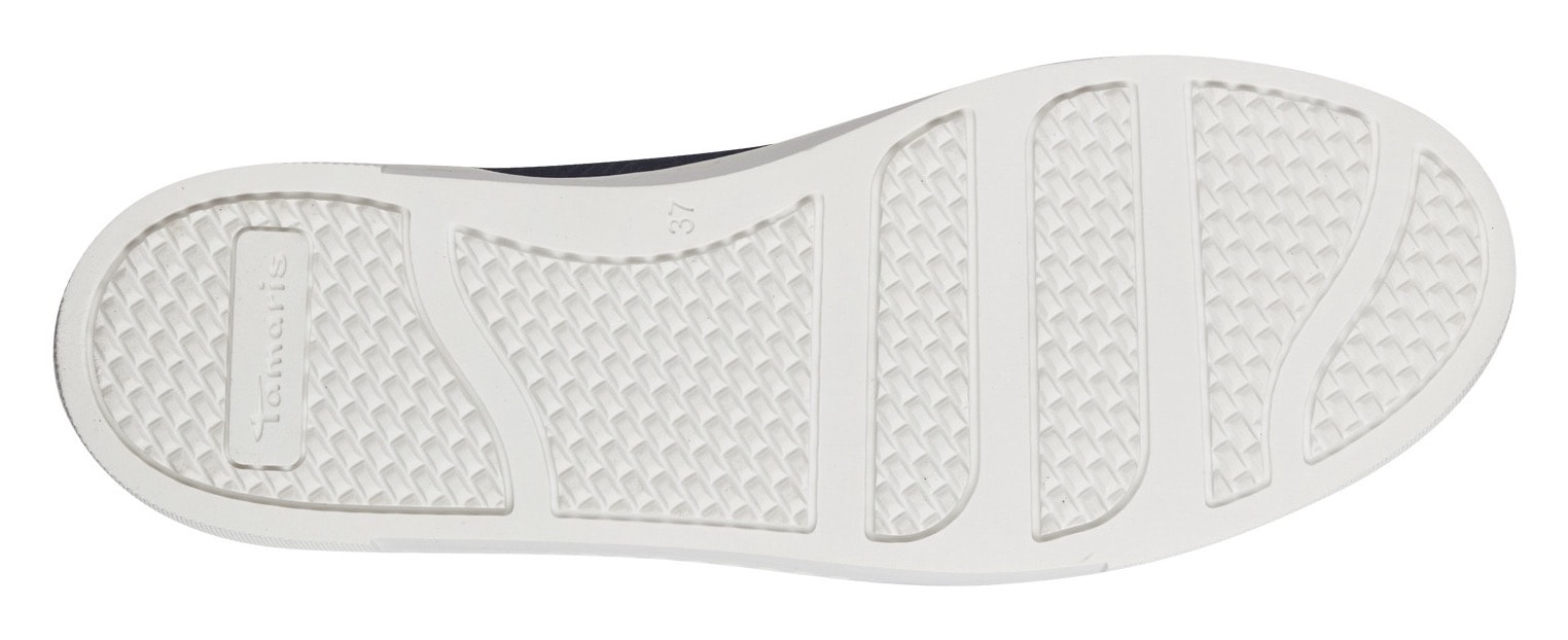 Tamaris Plateausneaker, Freizeitschuh, Halbschuh, Schnürer mit Besätzen und Glitzerdetails