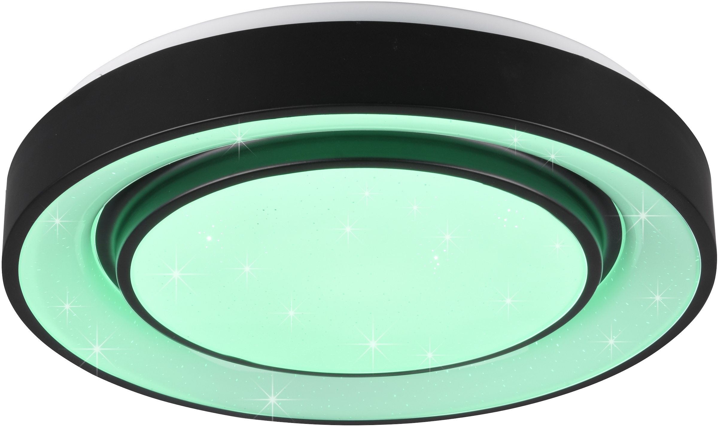 REALITY Leuchten LED Deckenleuchte »Mona«, 1 flammig, Leuchtmittel LED-Modul | LED fest integriert, WiZ Smarthome Deckenlampe Ø 38cm Steuerung per App RGB + CCT, dimmbar
