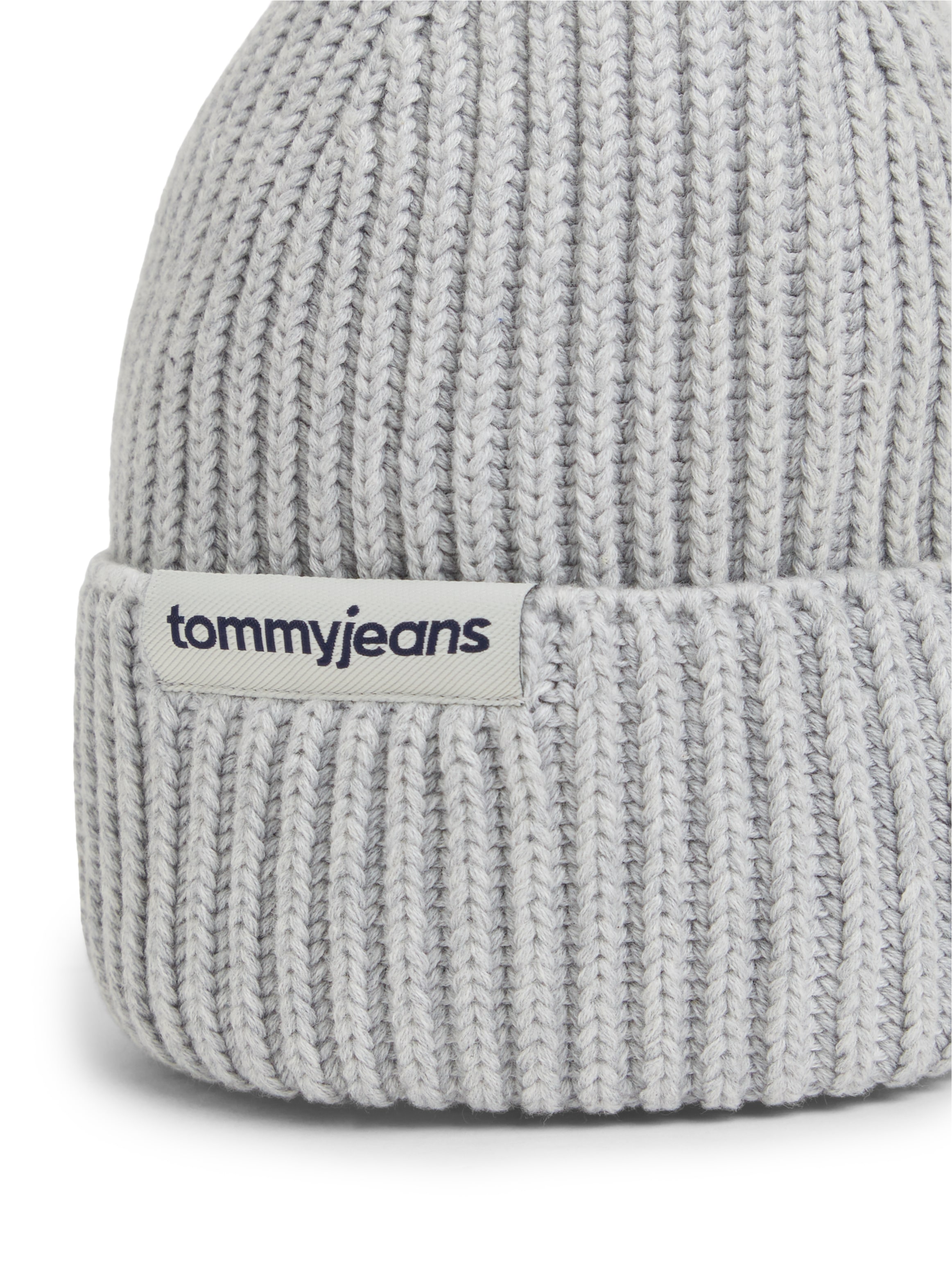 Tommy Jeans Beanie »LINEAR LOGO BEANIE« Regular fit mit Markenlabel