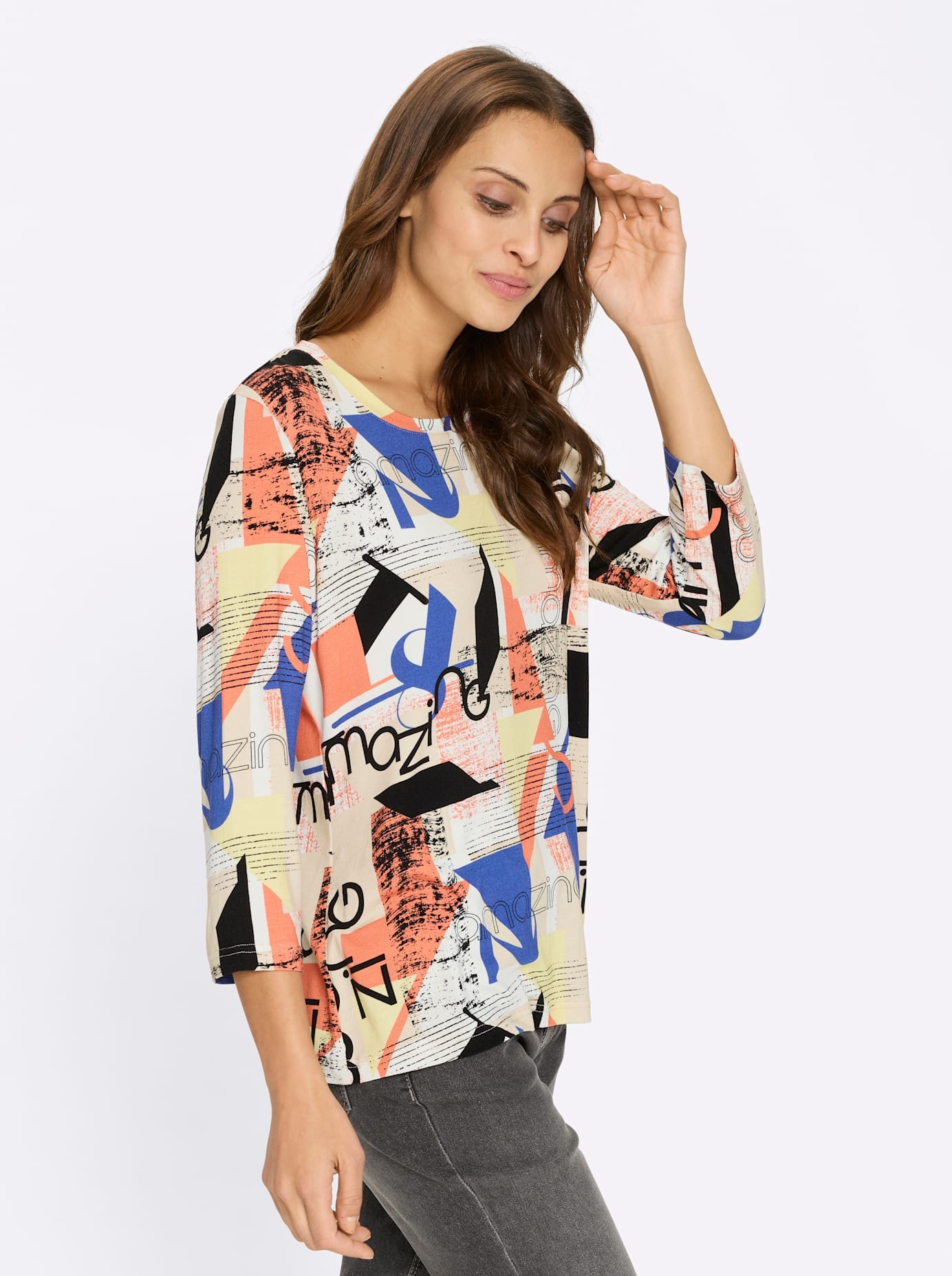 Inspirationen 3/4-Arm-Shirt »Print-Shirt« 1 tlg.