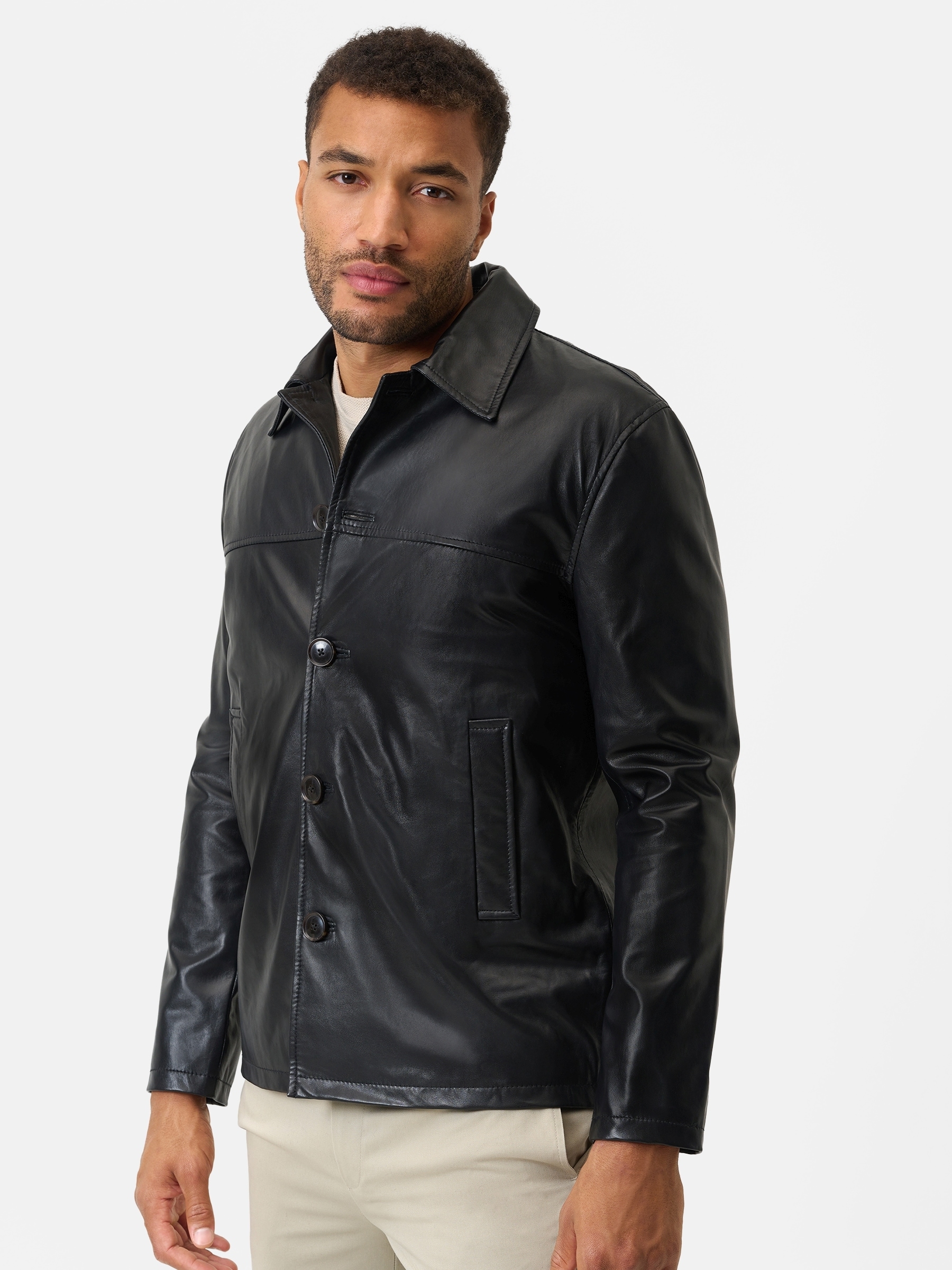 RICANO Lederjacke »Lederjacke Massimo« ohne Kapuze Handgefertigt aus echtem Leder