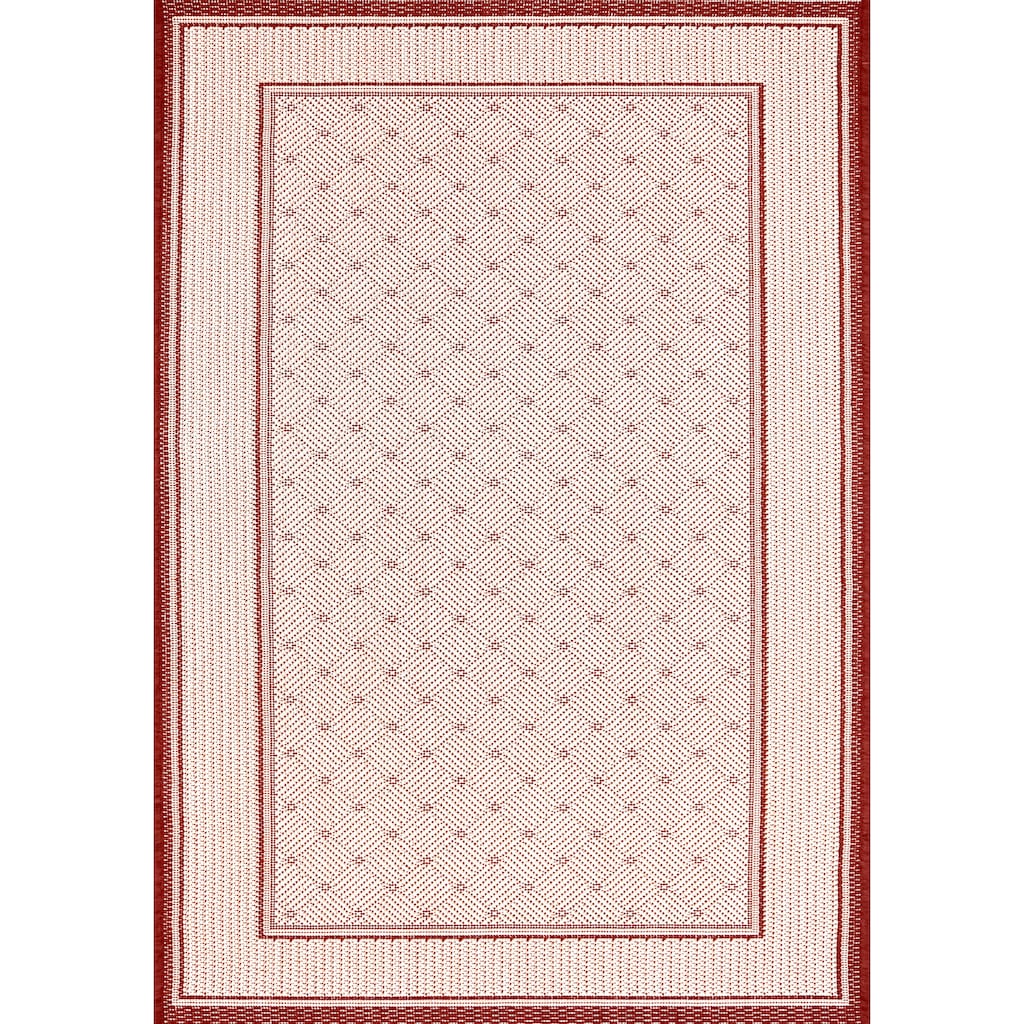 andas Teppich »Faberg«, rechteckig, Flachgewebe, Sisal-Optik, mit Bordüre, pflegeleicht, Scandi