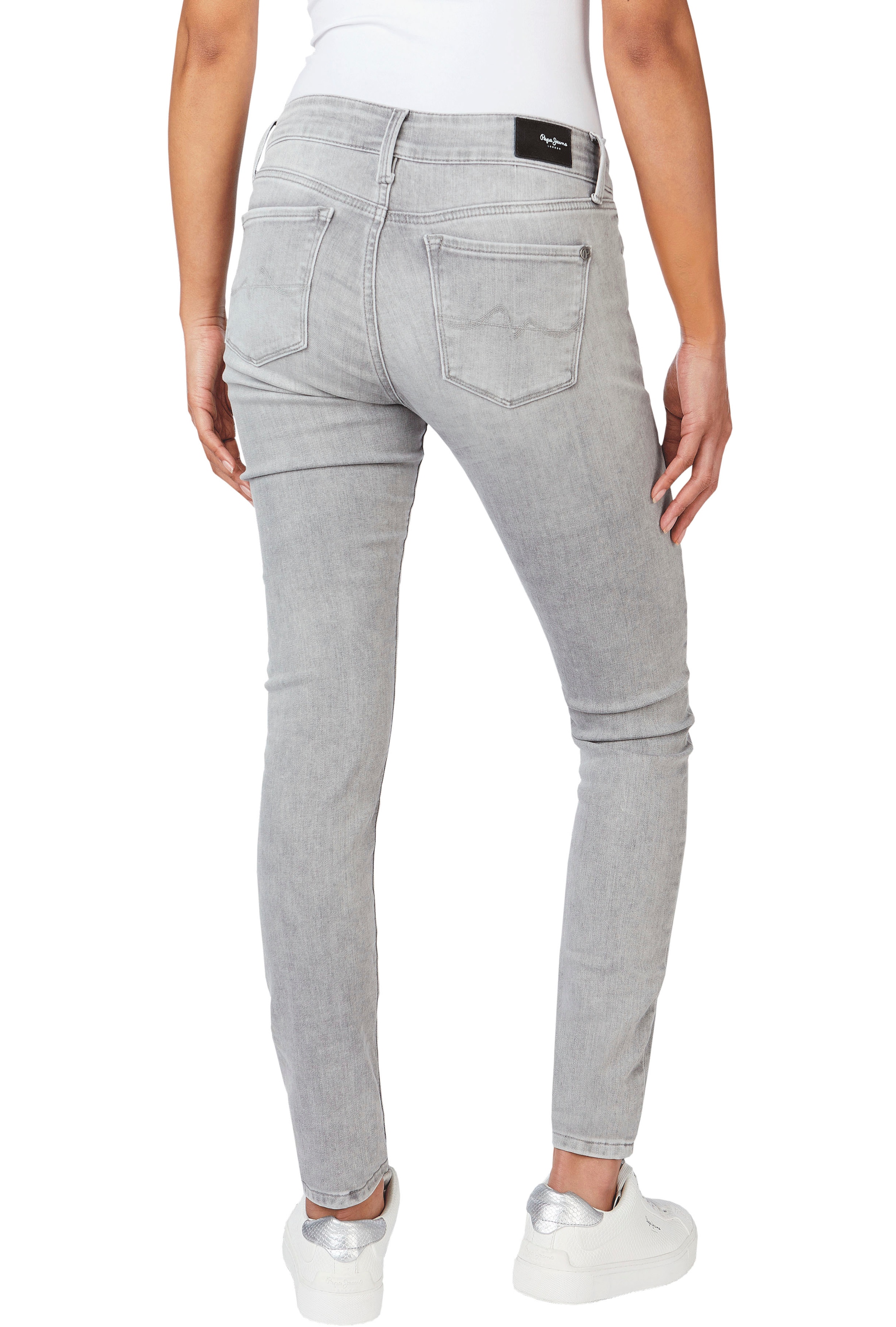 Pepe Jeans Skinny-fit-Jeans »SOHO«, im mit Bund bei online und 5-Pocket-Stil bestellen Stretch-Anteil OTTO 1-Knopf