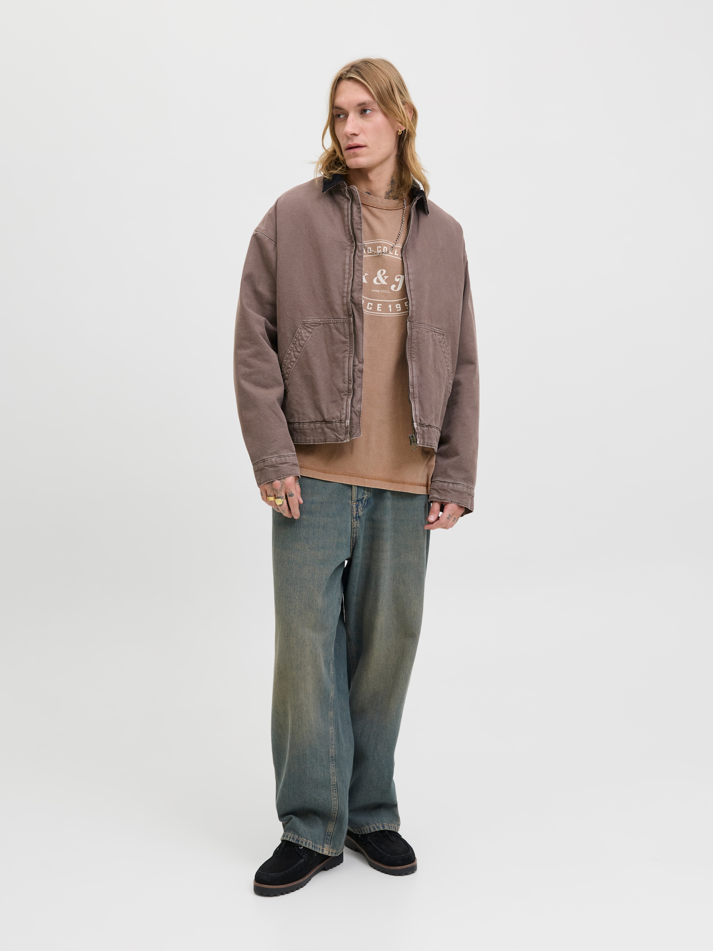 Jack & Jones T-Shirt »JJEDOVER PRINT TEE SS CREW NECK«