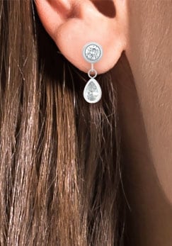 Amor Paar Ohrstecker »2034448«, mit Zirkonia (synth.)