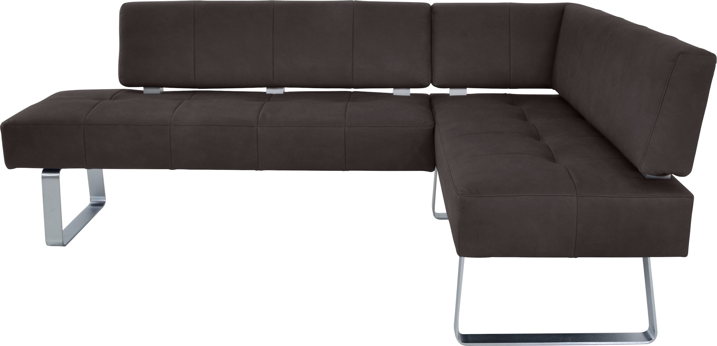K+W Komfort & Wohnen Eckbankgruppe »Spider II«, (Set, 4 tlg.), langer Schenkel 227cm, 2 Freischwinger, Auszugstisch in Breite 130 cm