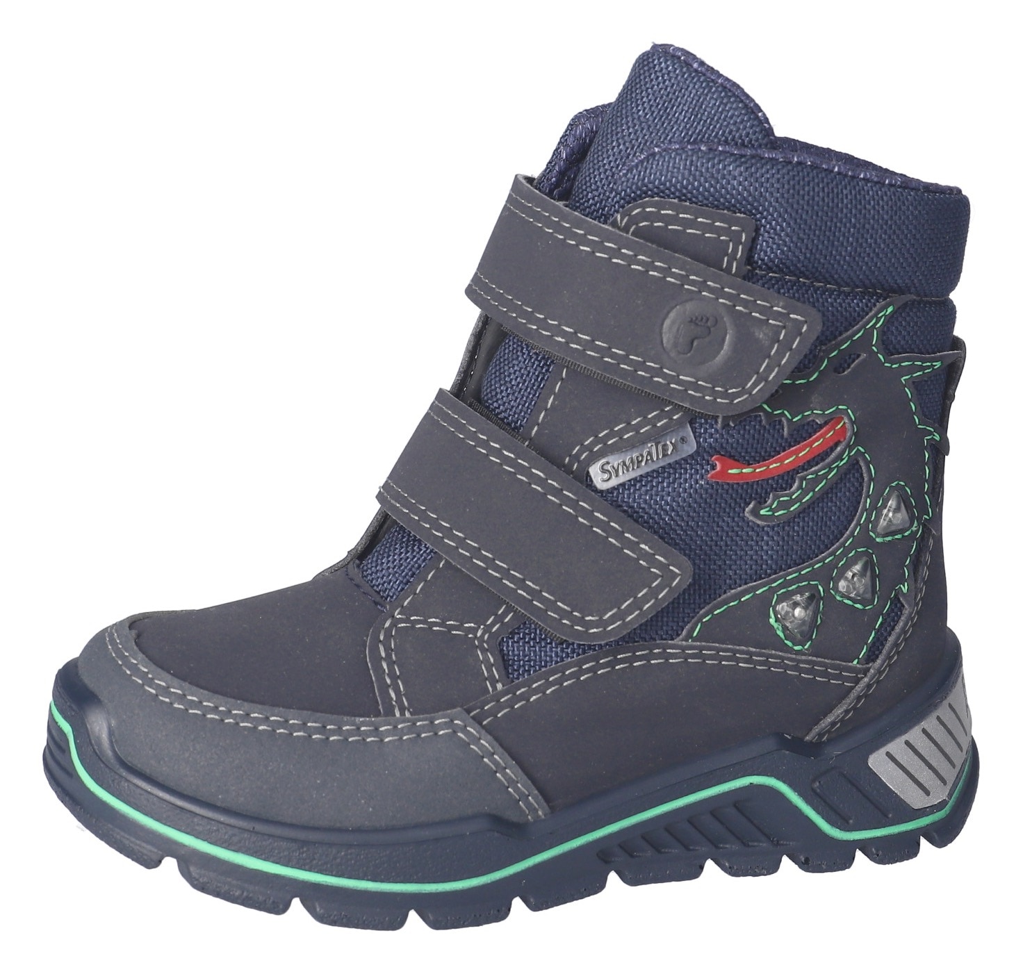 Ricosta Winterstiefel »Grisu WMS: normal«, Klettstiefel Blinkfunktion, Größenschablone zum Download
