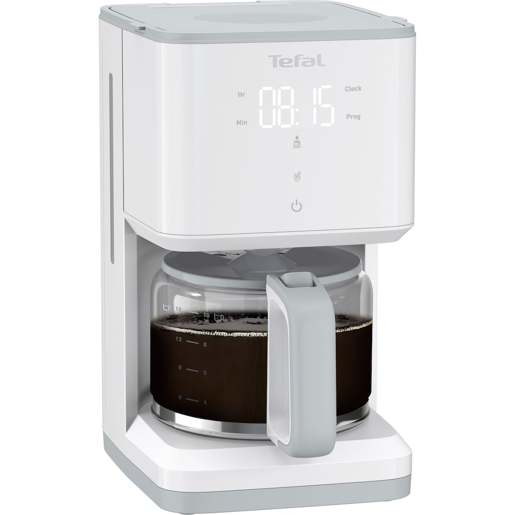 Tefal Filterkaffeemaschine »CM6931 Sense«, 1,25 l Kaffeekanne, Digital-Anzeige, Glaskanne mit Deckel, Kapazität für 10 - 15 Tassen