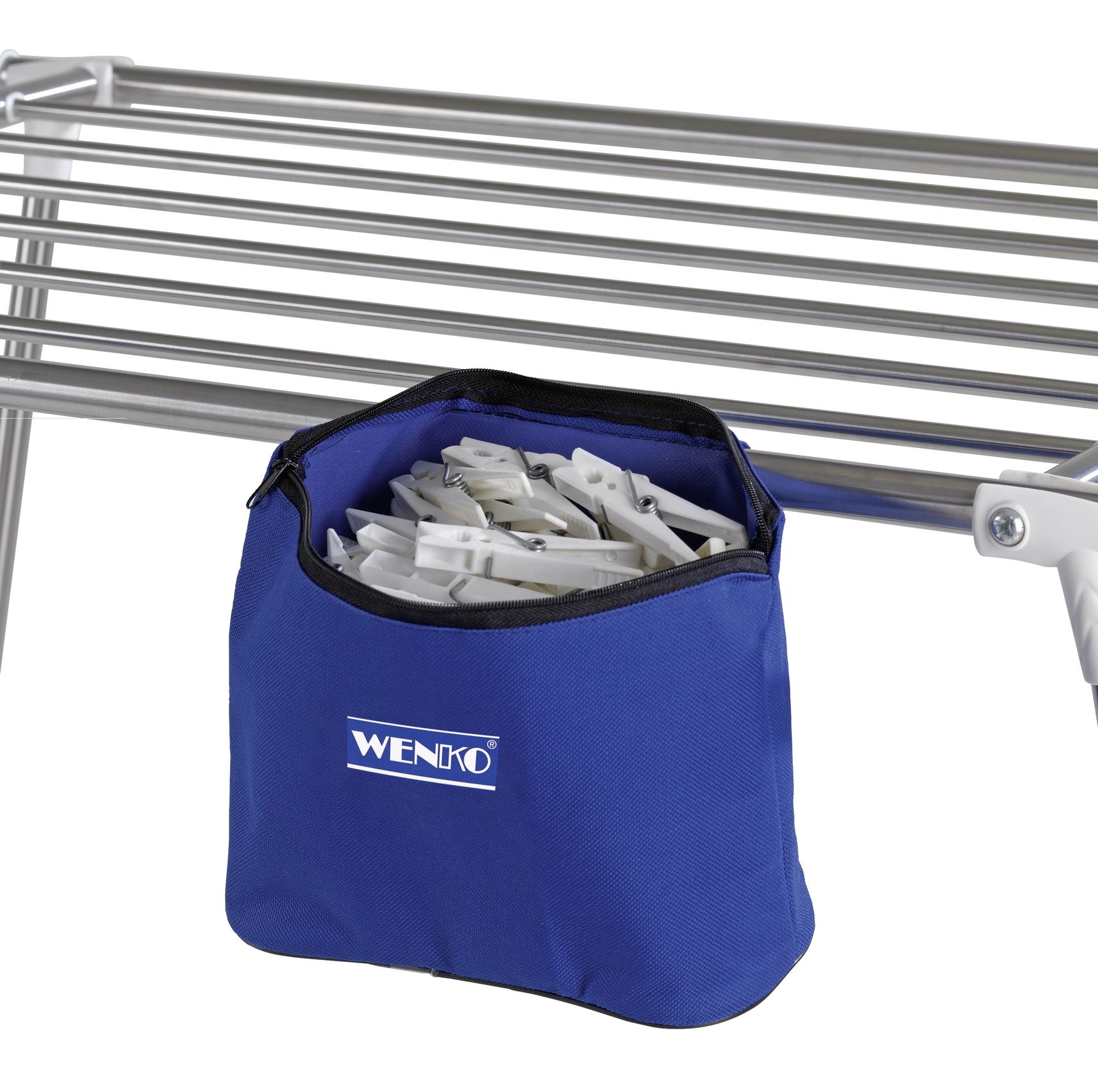 WENKO Wäscheständer »Modell Profi Plus«, Flügel Wäschetrockner, Edelstahl, klappbar, mit Zubehör-Set